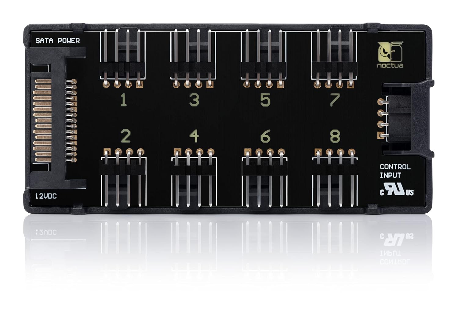 NA-FH1 8-Port PWM Fan Hub Magnetic W/ Short Circuit Protection
