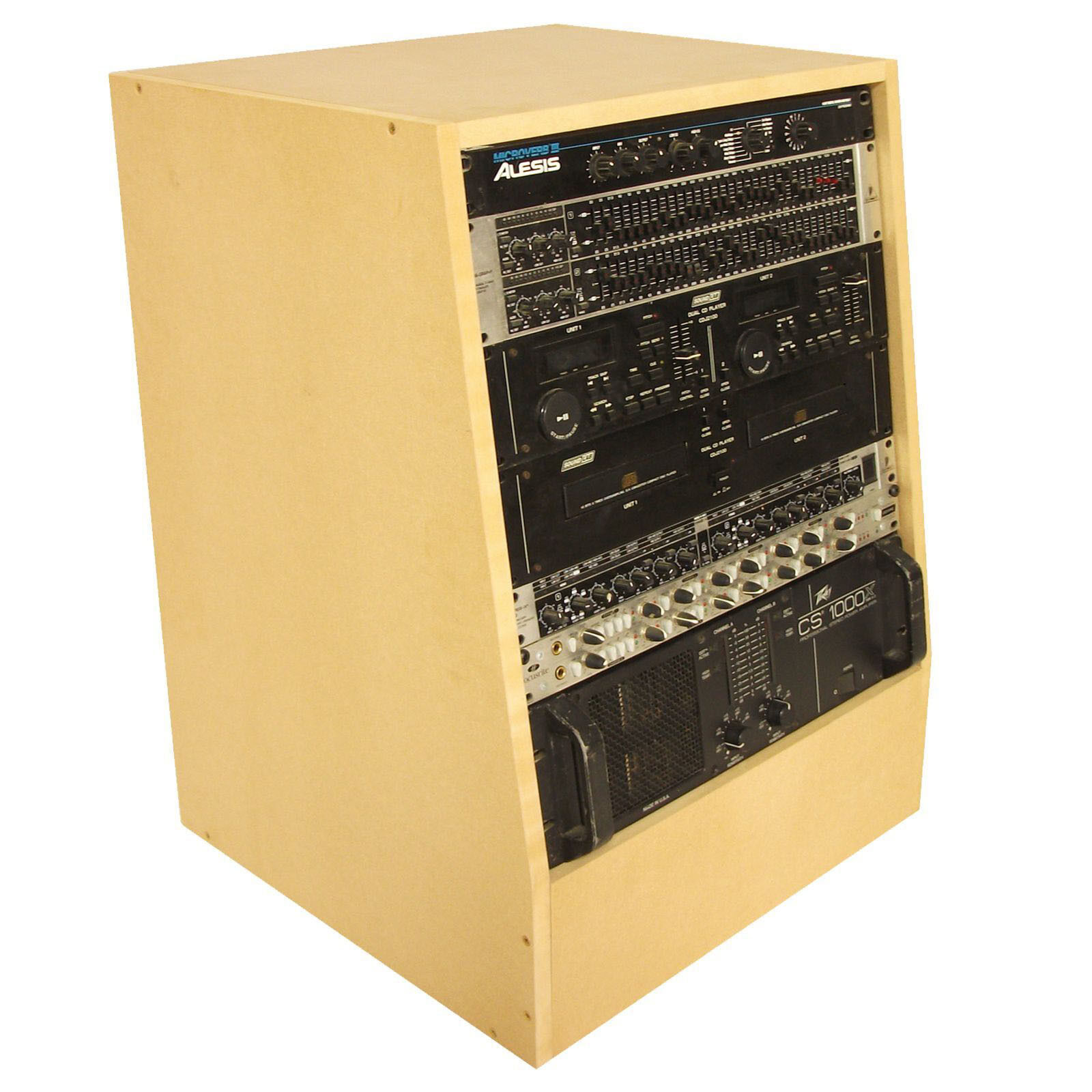 12u 19 inch Angled Rack Unit - Recording Radio Audio Studio AV Producer (SMP12A)