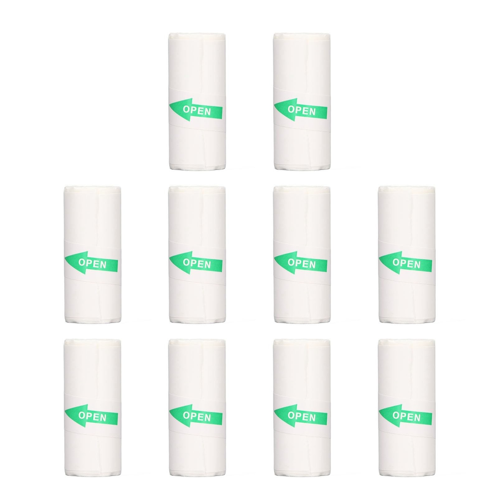 10PCS White Sticker Paper for Mini Printer, 57 x 25mm Thermal Printer Paper, ...