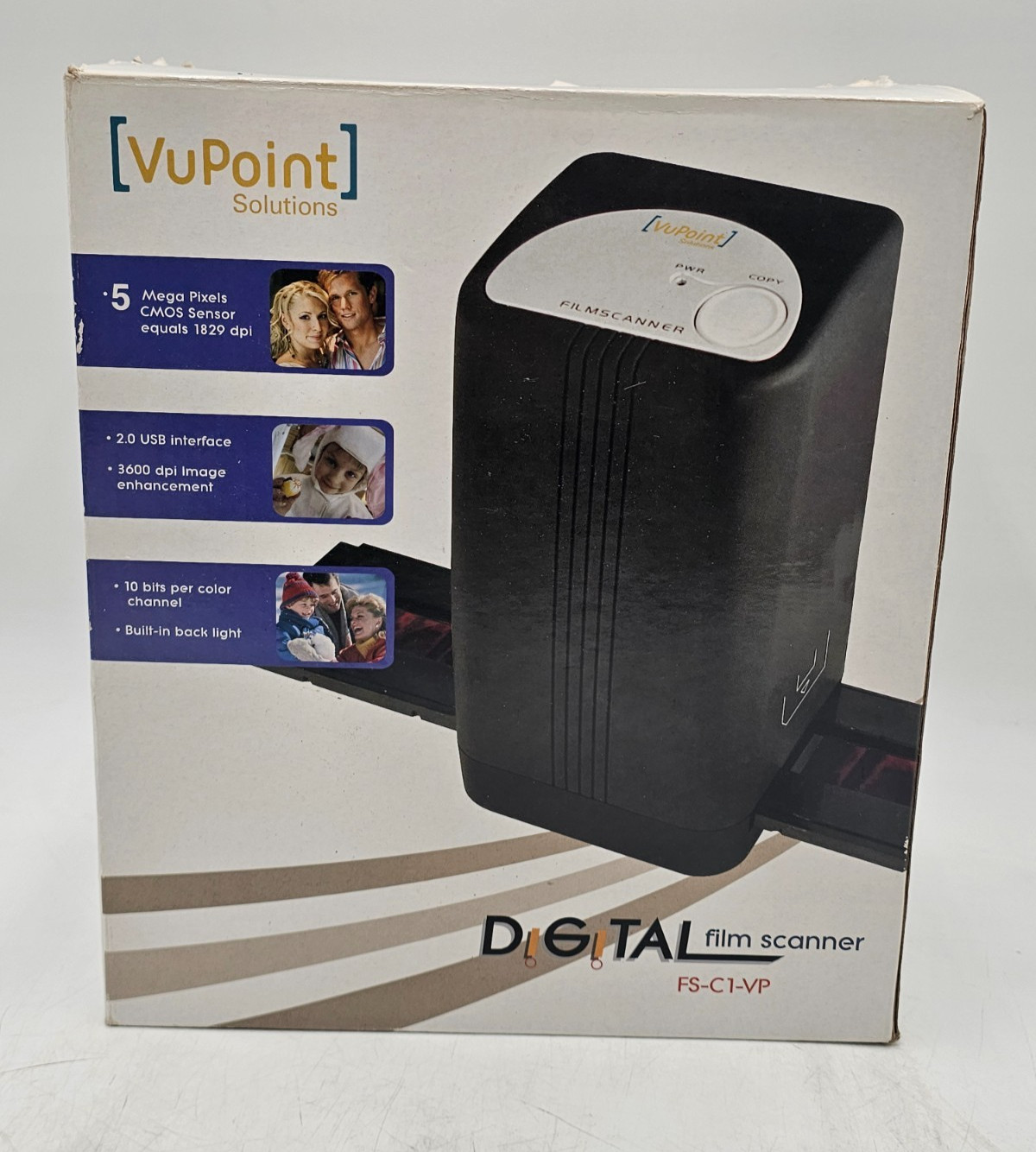 VuPoint Model FS-C1-VP 35mm Film Negatives & Slides Digital Converter New 