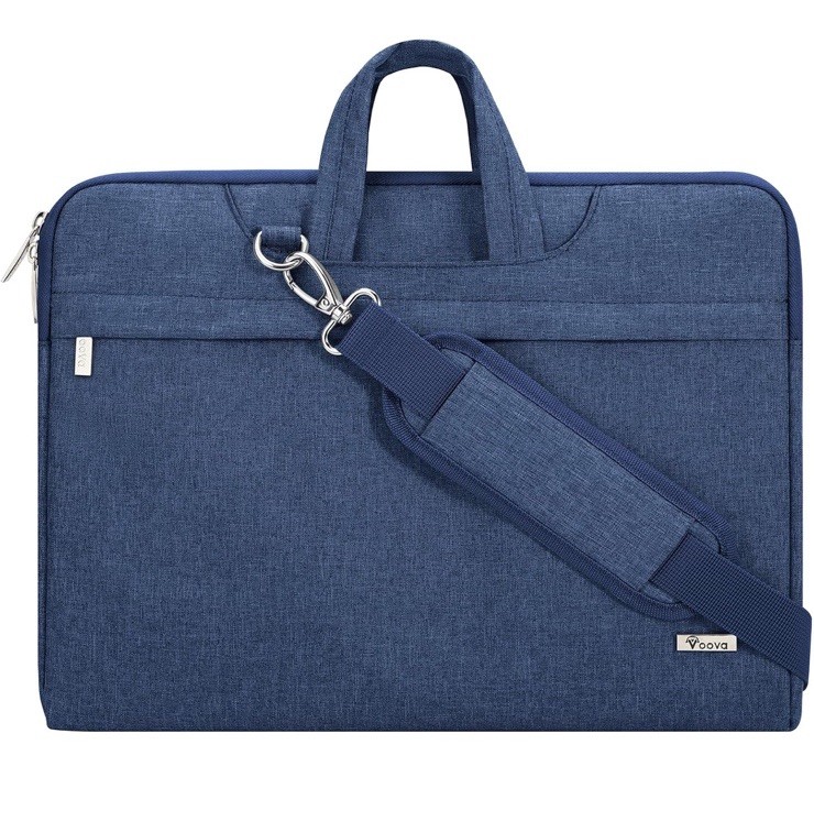 Laptop Case 13"- 14" Shoulder Strap Waterproof Slim Briefcase Bag Blue AM