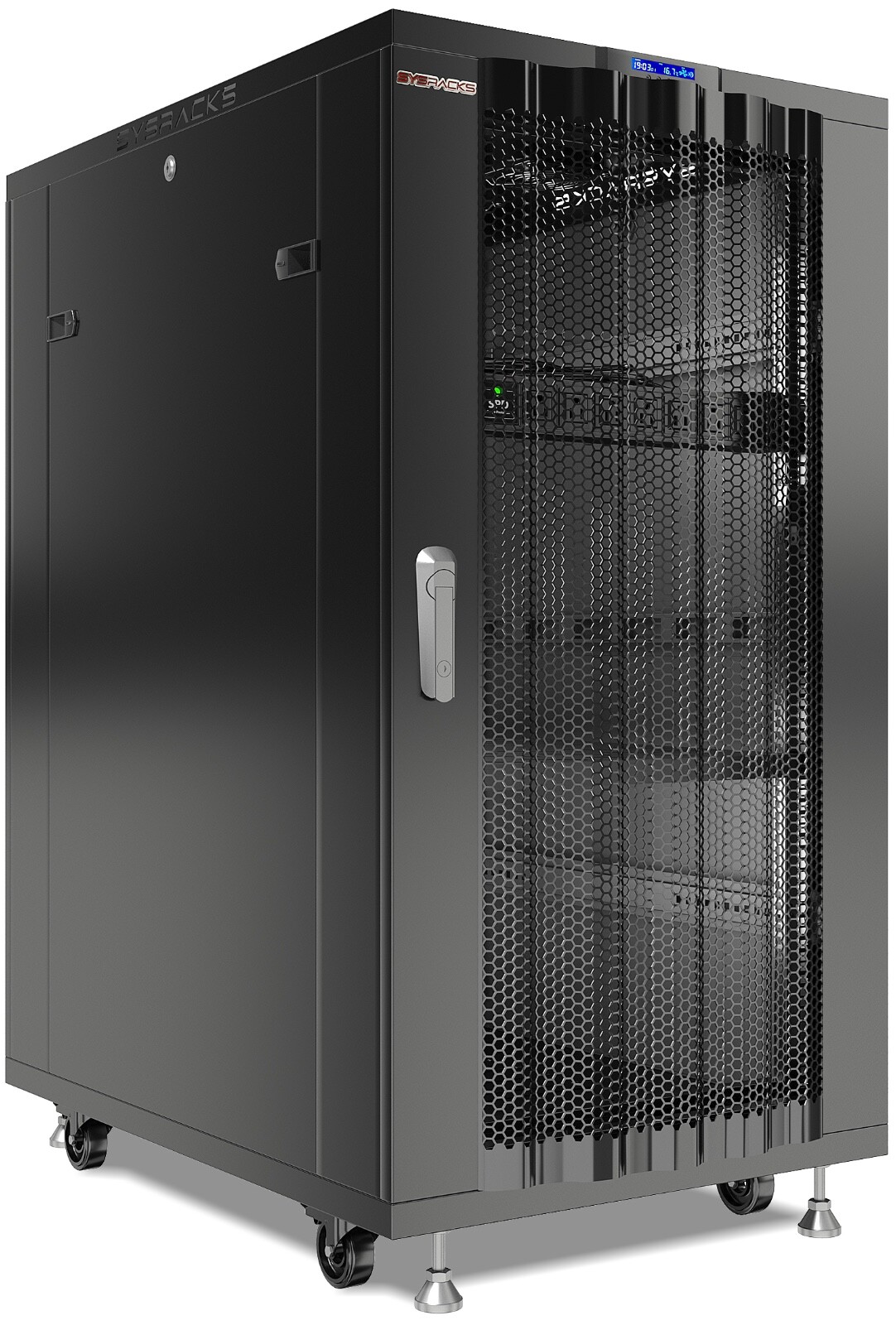Sysracks 27U Server Rack Cabinet 32" Deep 19" Network Enclosure Mesh Door