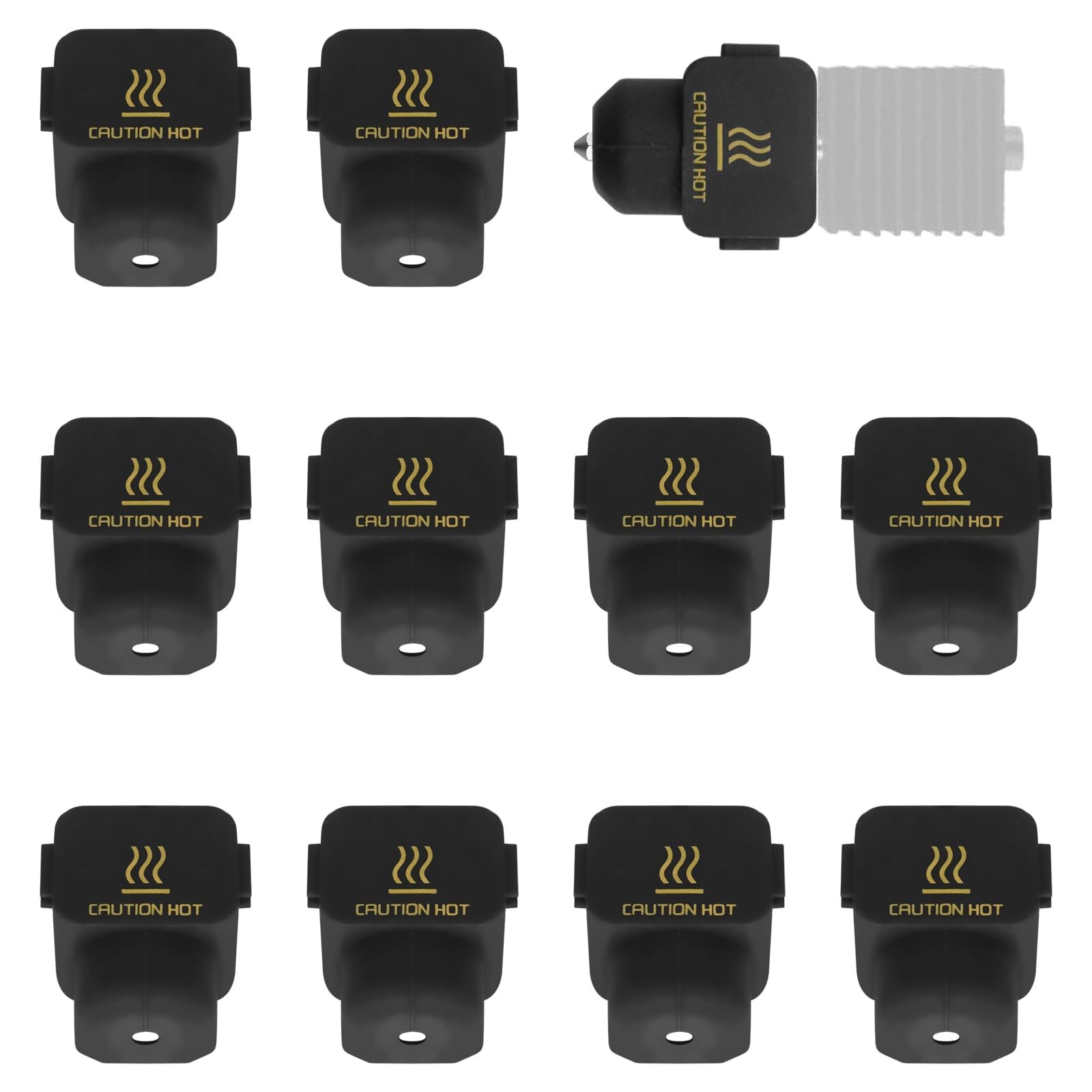 10 Pack Silicone Sock Boot For Bambu Lab A1 A1 Mini Hotend Heater Block from USA