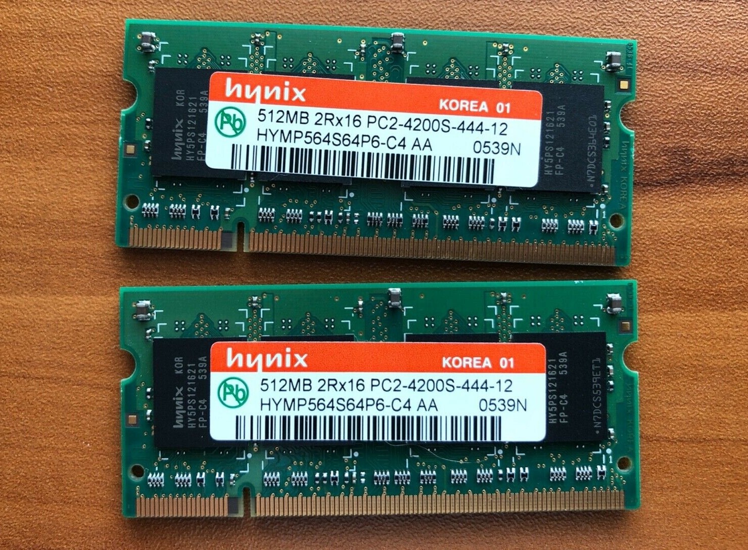Hynix 1GB (2x512MB) DDR-4200 533Mhz  Laptop Memory Ram 200 Pin HYMP564S64CP6-C4