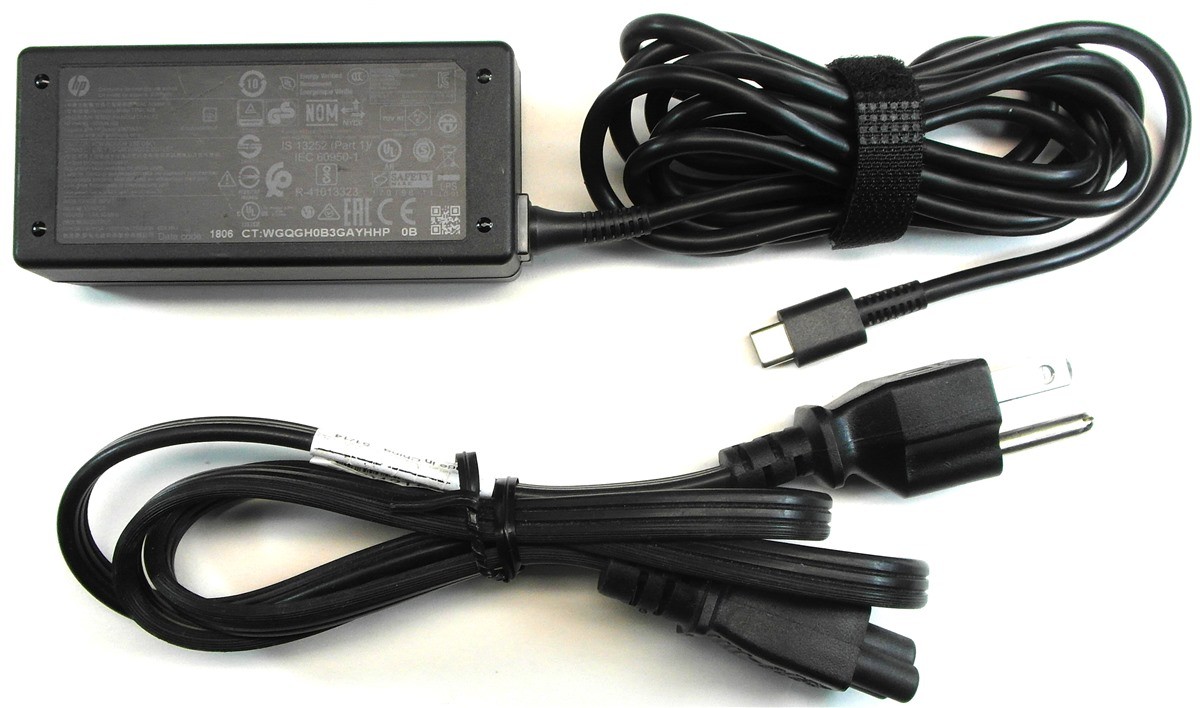 Genuine HP Laptop Charger AC Power Adapter 935444-002 934739-850 USB-C Tip 45W