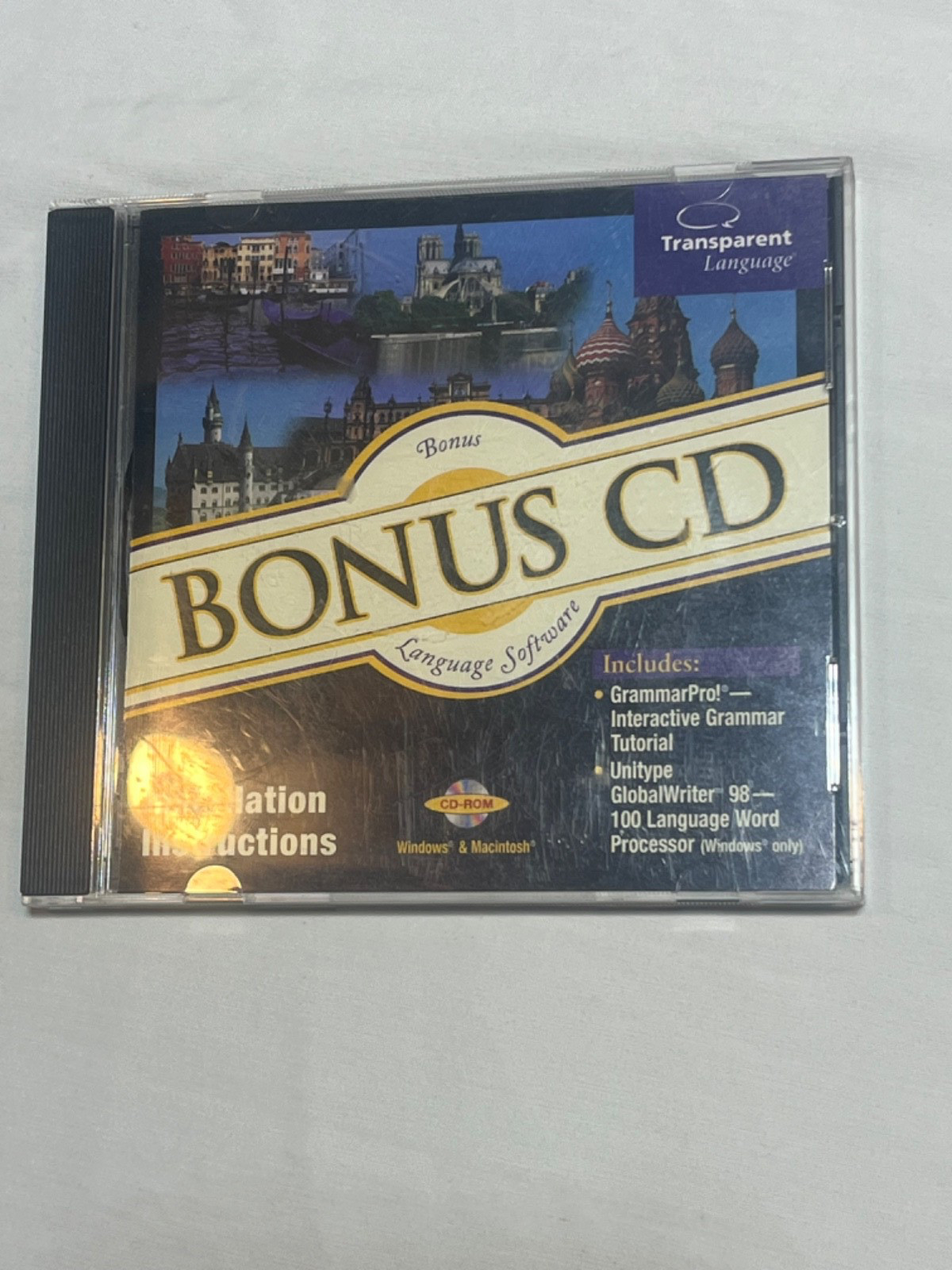 Transparent Language Bonus CD CD-Rom  Software