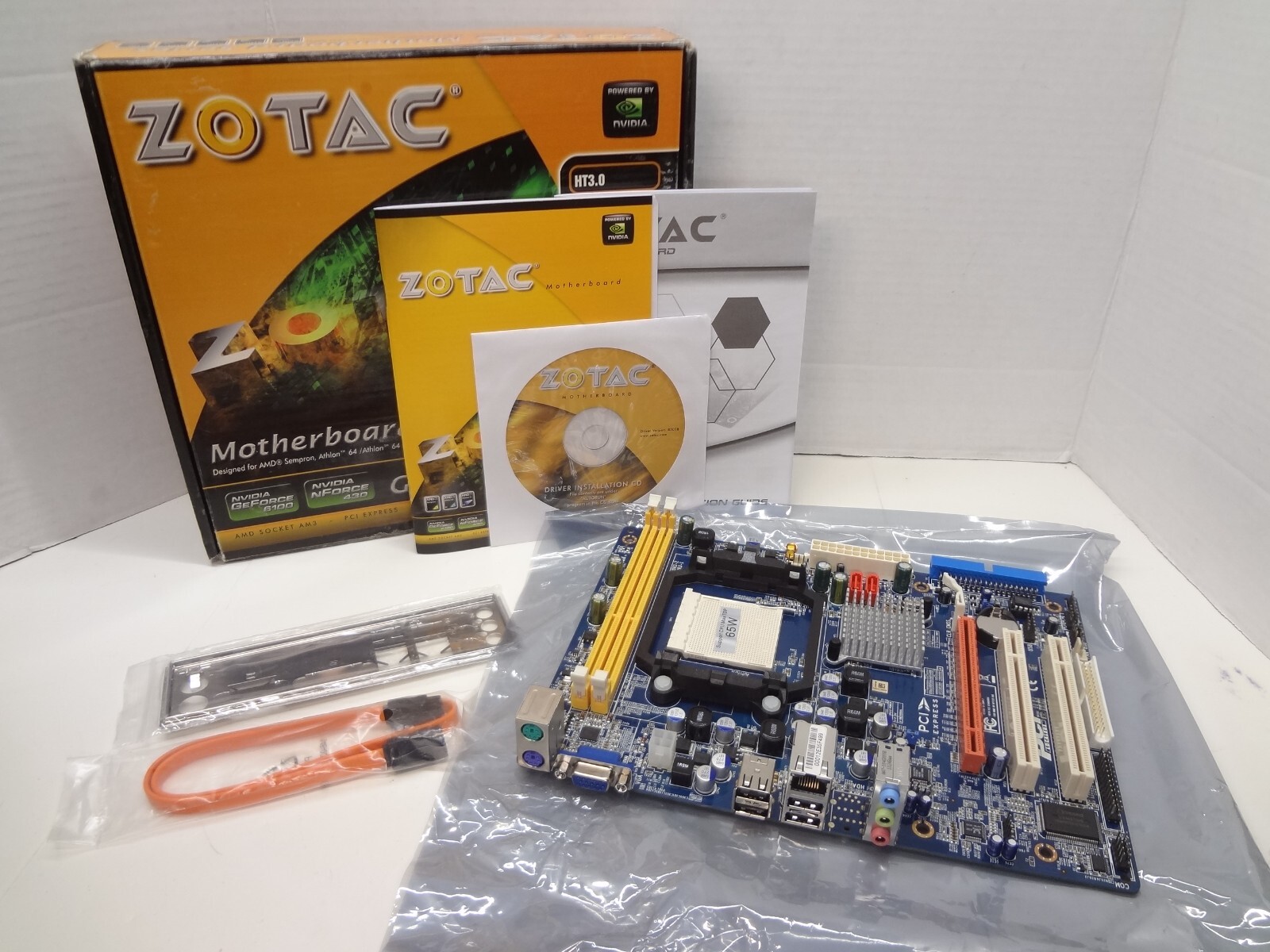 NEW ZOTAC GeForce GF6100 Value MicroATX Motherboard with I/O 65W AM3~PCI~DDR3