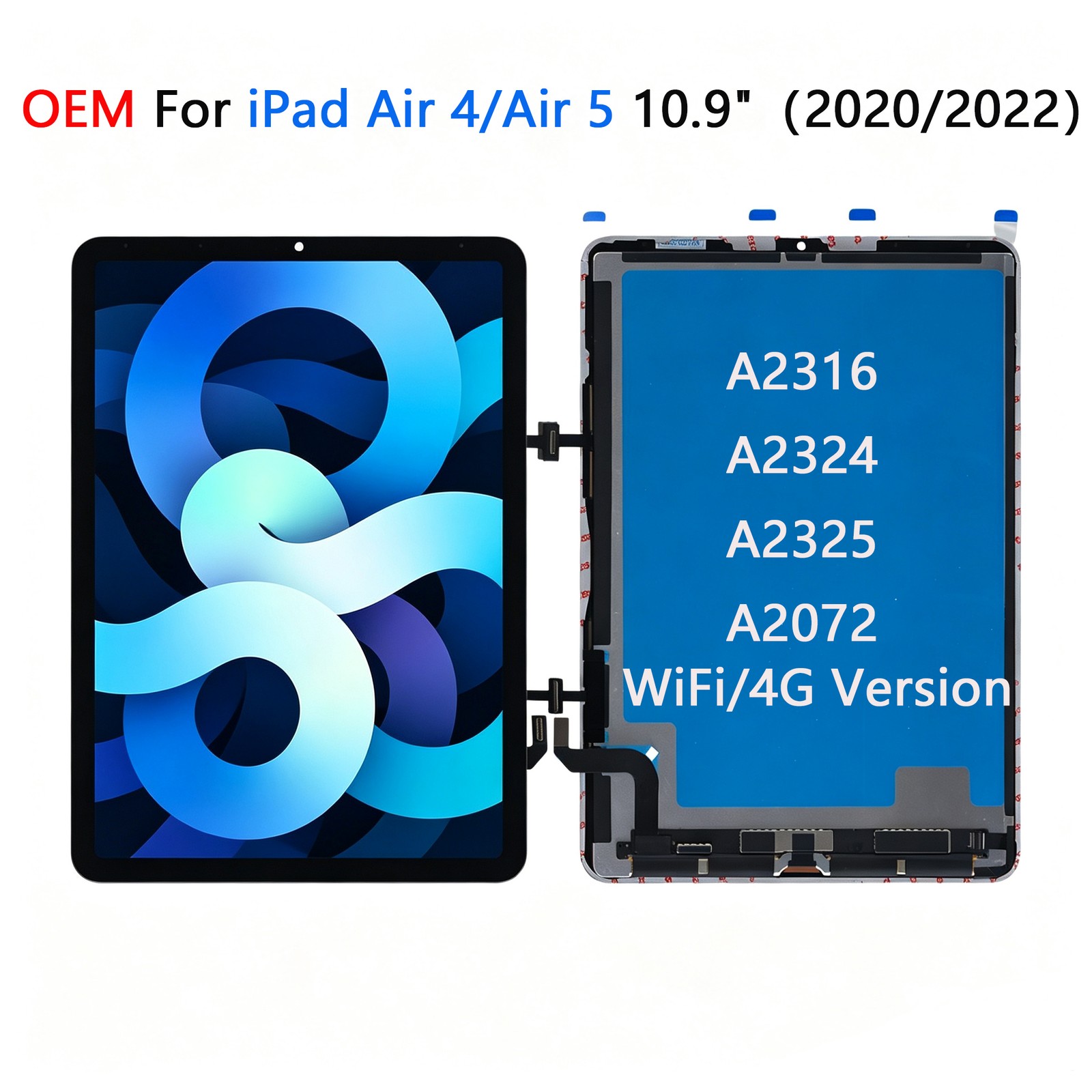 OEM For iPad Air 4/Air 5 10.9" (2020/2022) (WiFi/4G Version) LCD Screen Display