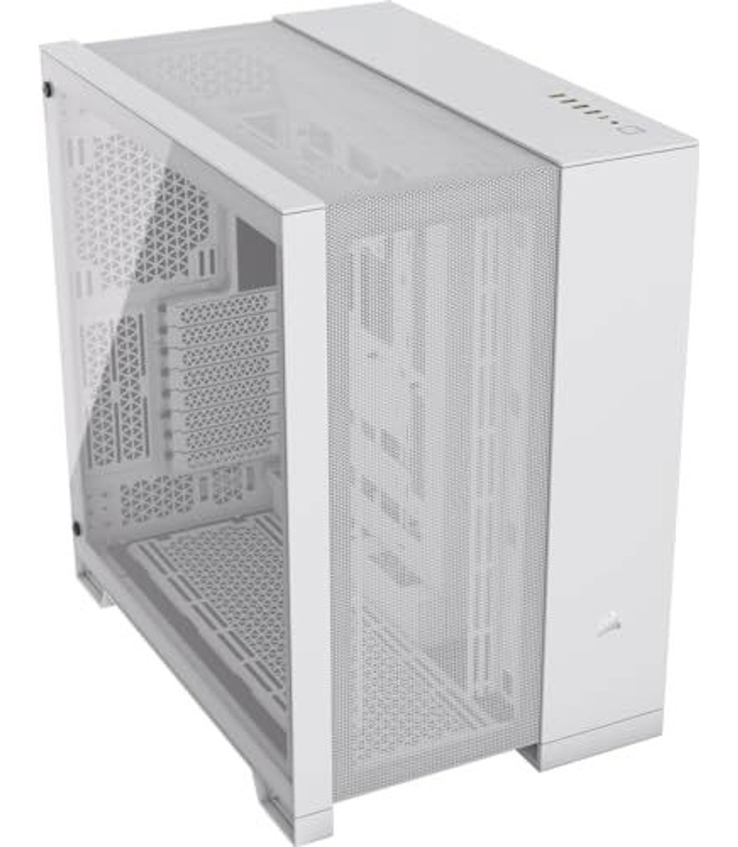 Corsair 6500D Airflow Mid-Tower ATX PC Case White Tempered Glass Dual Chamber