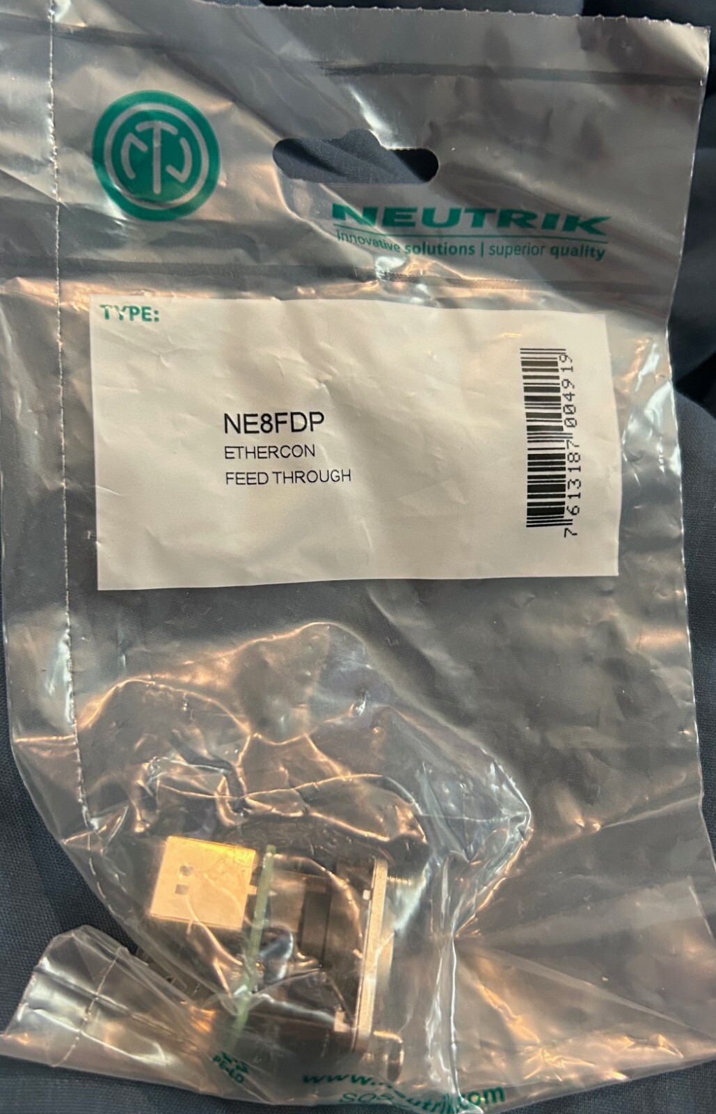 NEUTRIK NE8FDP In-Line Adapter RJ45 etherCON D Series new