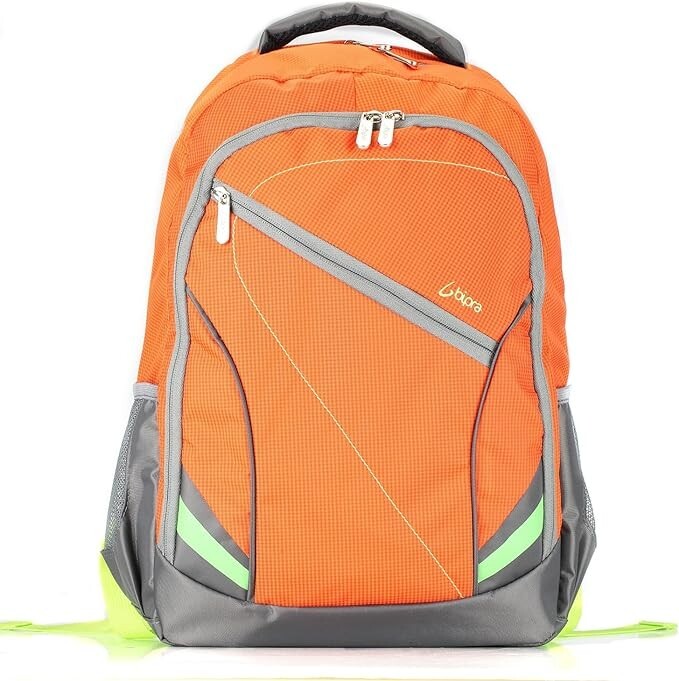Bipra 15.6 inch Laptop Bag Backpack Suitable For 15.6 Inch Laptops (Orange)