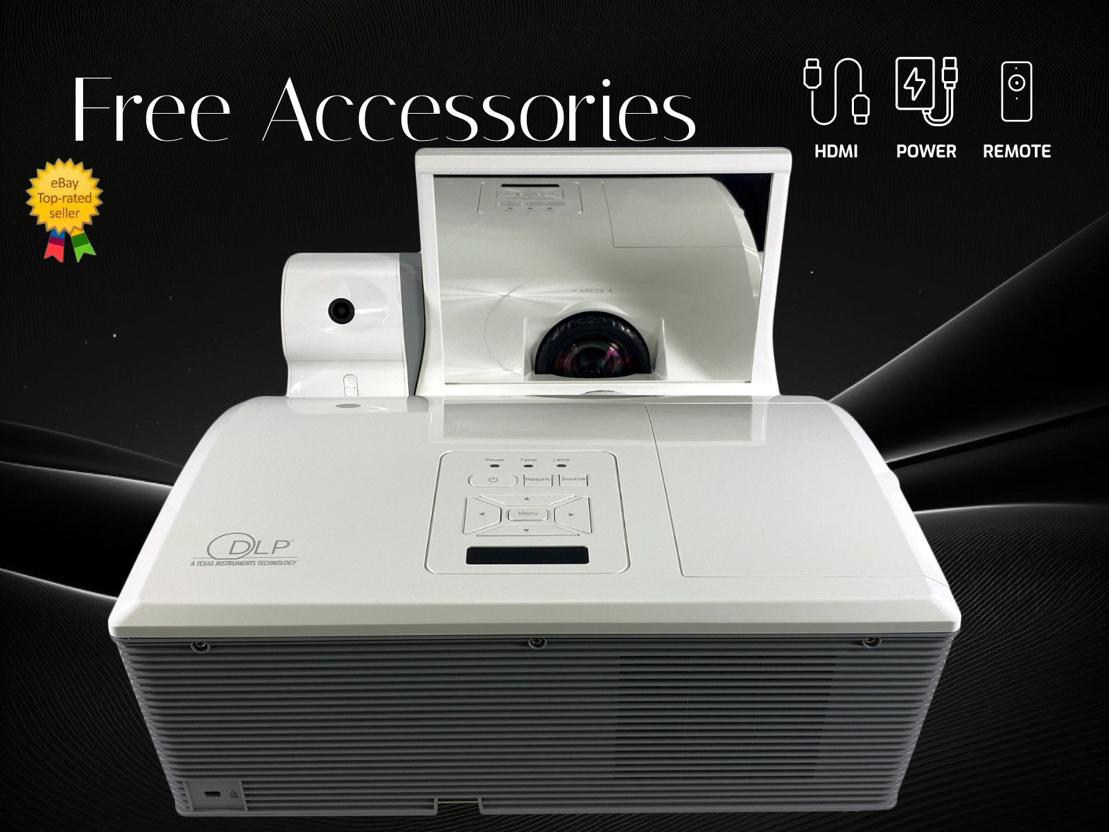 3100 ANSI UST DLP Projector for Conference Meeting Office 1080p HDMI w/IR Camera