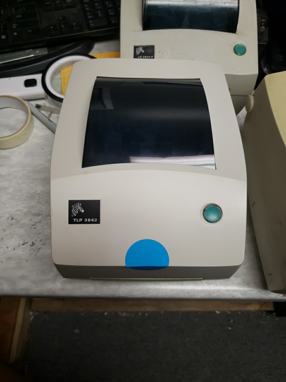Zebra TLP3842  Thermal Label Printer - Self Tested no power cord 