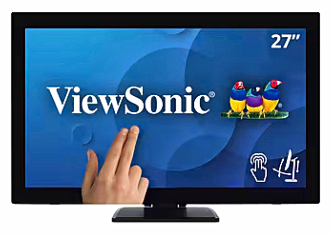 Touchscreen ViewSonic 27" 60Hz LED Monitor, Black (TD2760)
