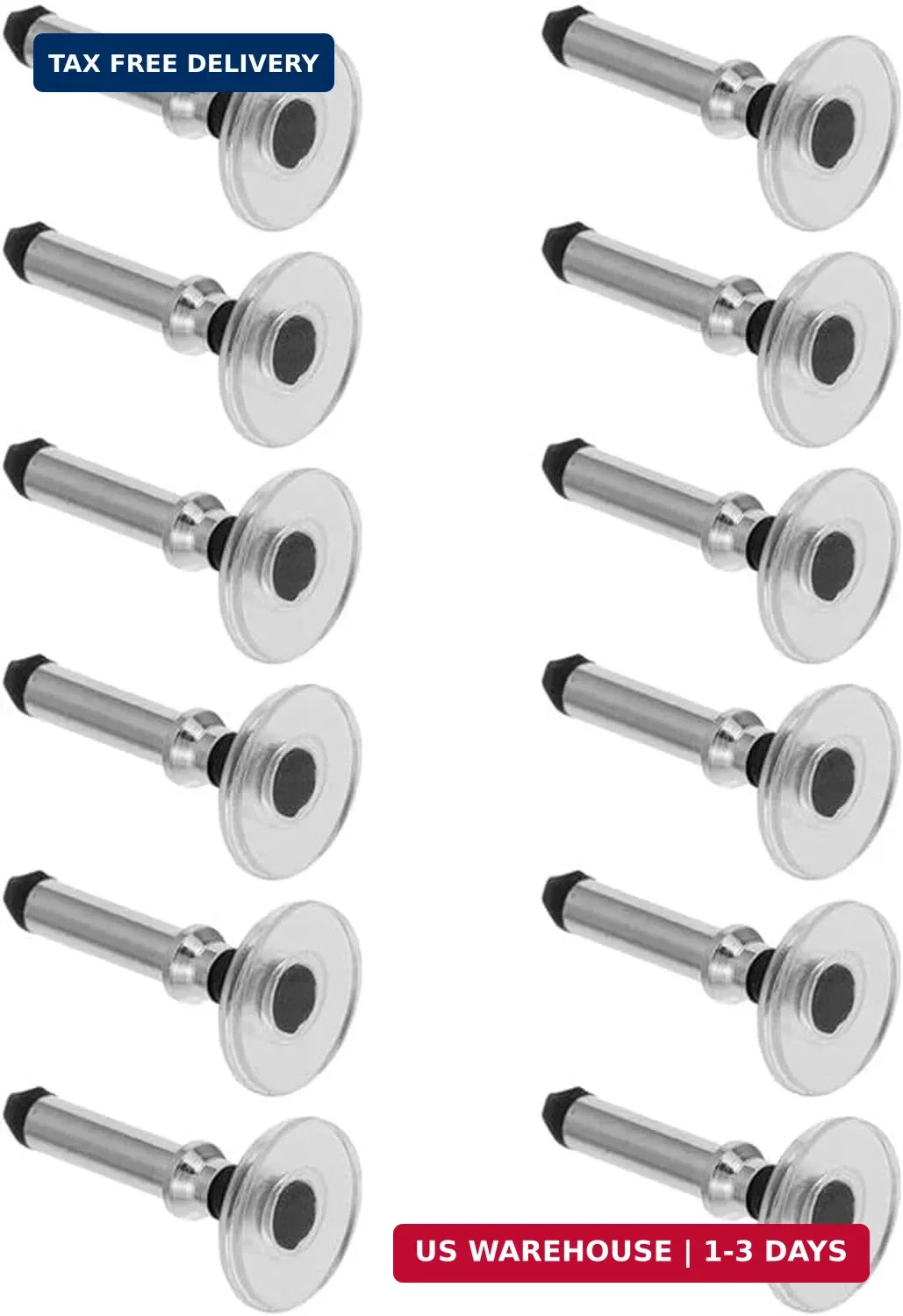 12 Pcs Silver Universal Stylus Replacement Tips,Universal Disc Tips Round Shape