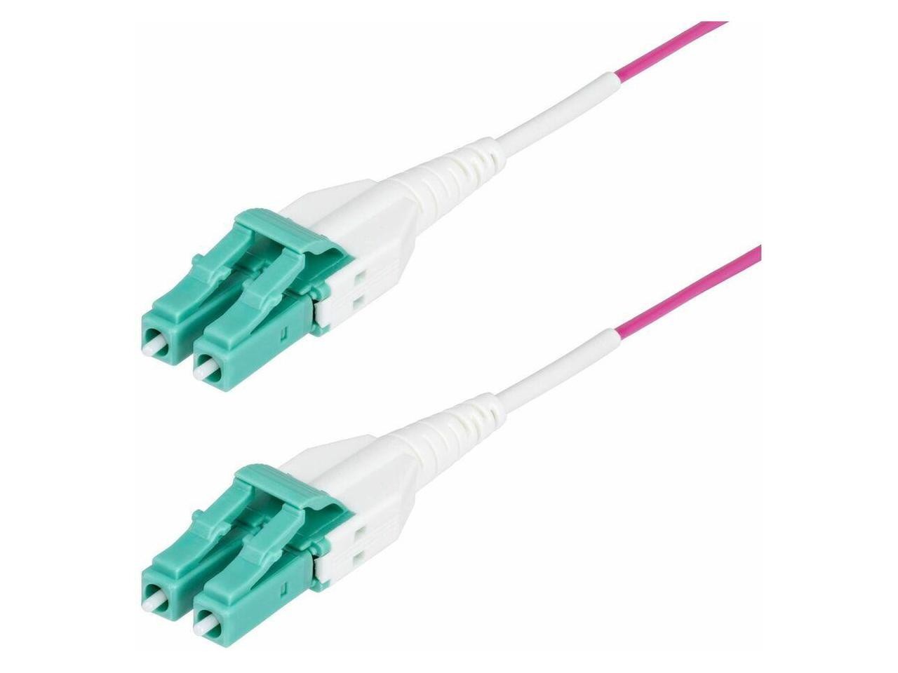 StarTech 5m (16.4ft) LC to LC (UPC) OM4 Multimode Fiber Optic Cable, Erika Viole