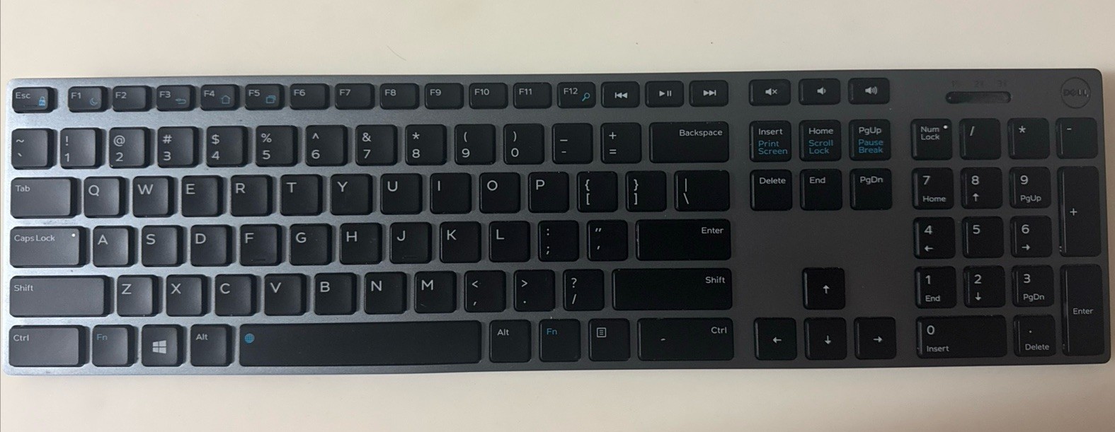 Dell WK717 Premier Wireless Bluetooth Gray Keyboard W/ RECIEVER - 