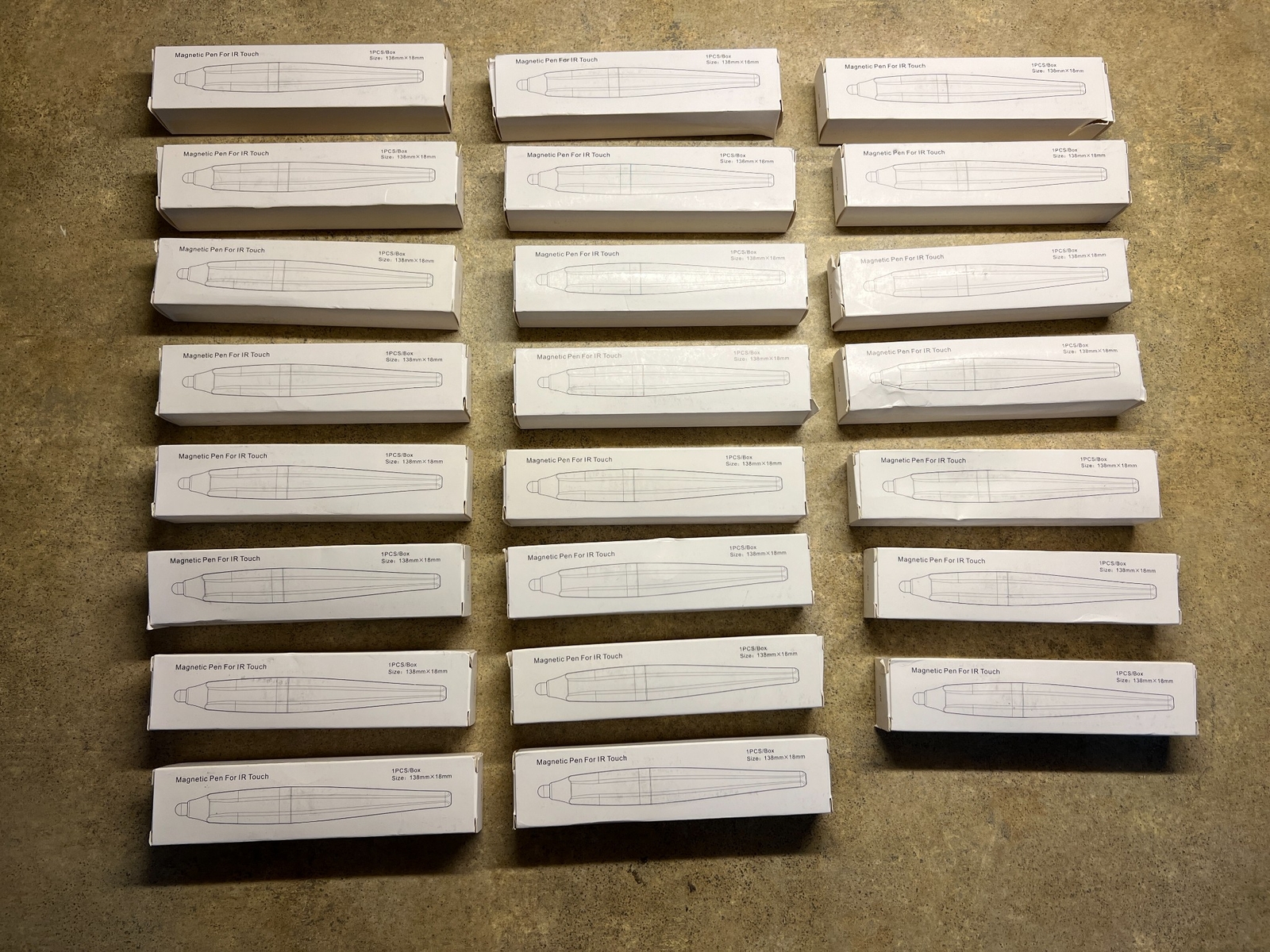 lot of 12 MAGNETIC PEN FOR IR TOUCH BLACK 138MM*18MM UC6-2