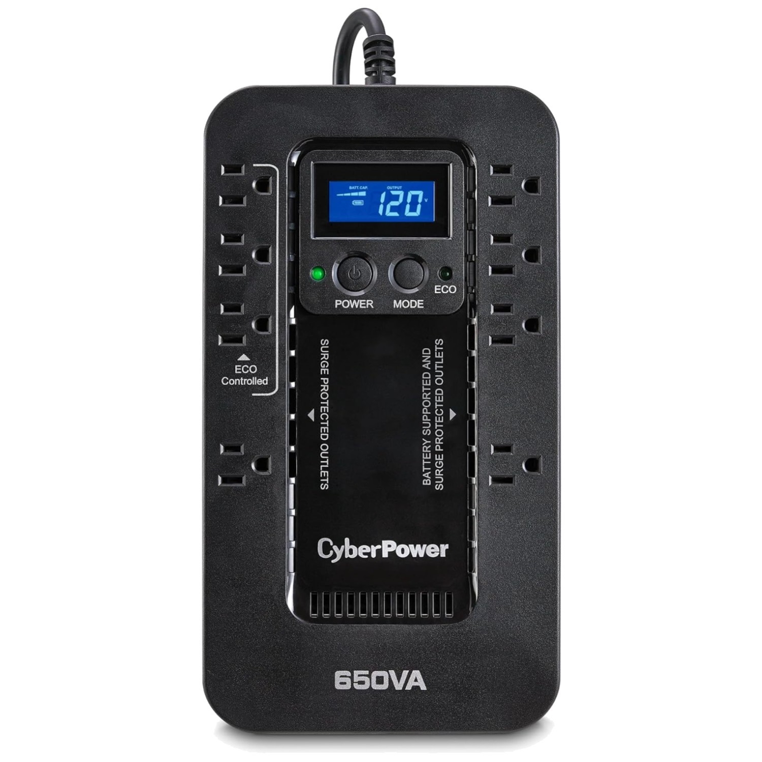Compact 390W UPS Battery Backup Uninterruptible Power Supply