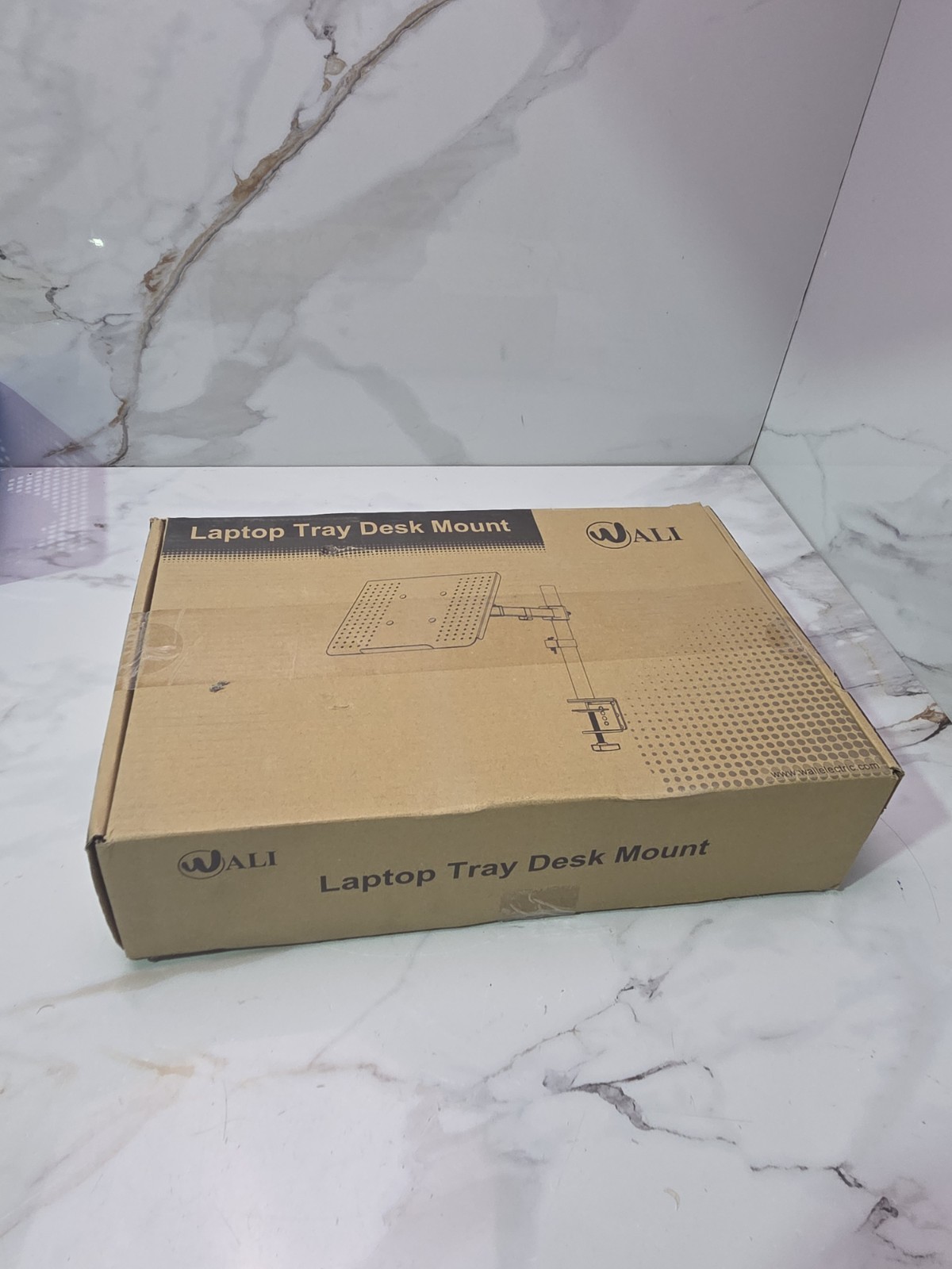 WALI Laptop Tray Desk Mount for 1 Laptop Notebook up to 17 Inch Fully Adjustable
