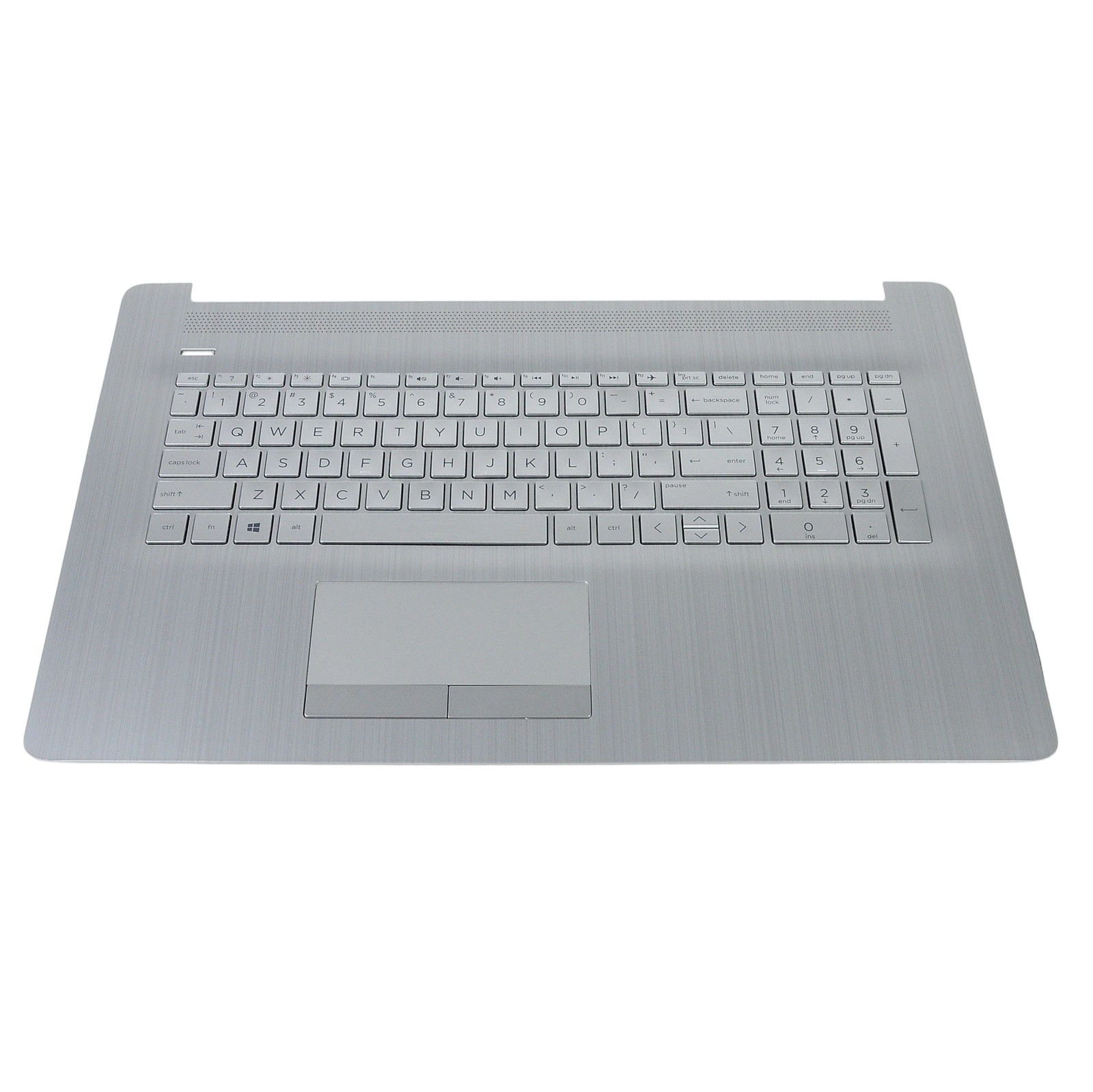Silver Palmrest Non-Backlit KB & Touchpad for HP Pavilion 17-BY/17-CA L92785-001