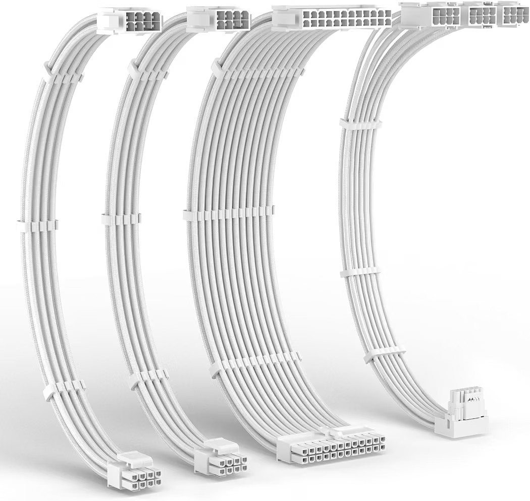 12VHPWR PSU Cable Extension Kit, 16AWG PCI-E 5.0 Power Supply PC Cable...