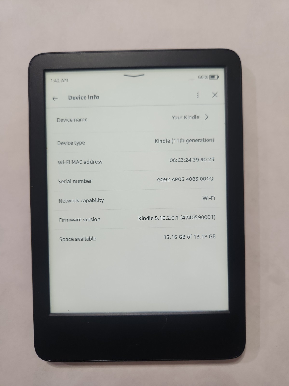 Amazon Kindle Basic (11th Gen) 16GB Wi‑Fi eBook Reader 6'