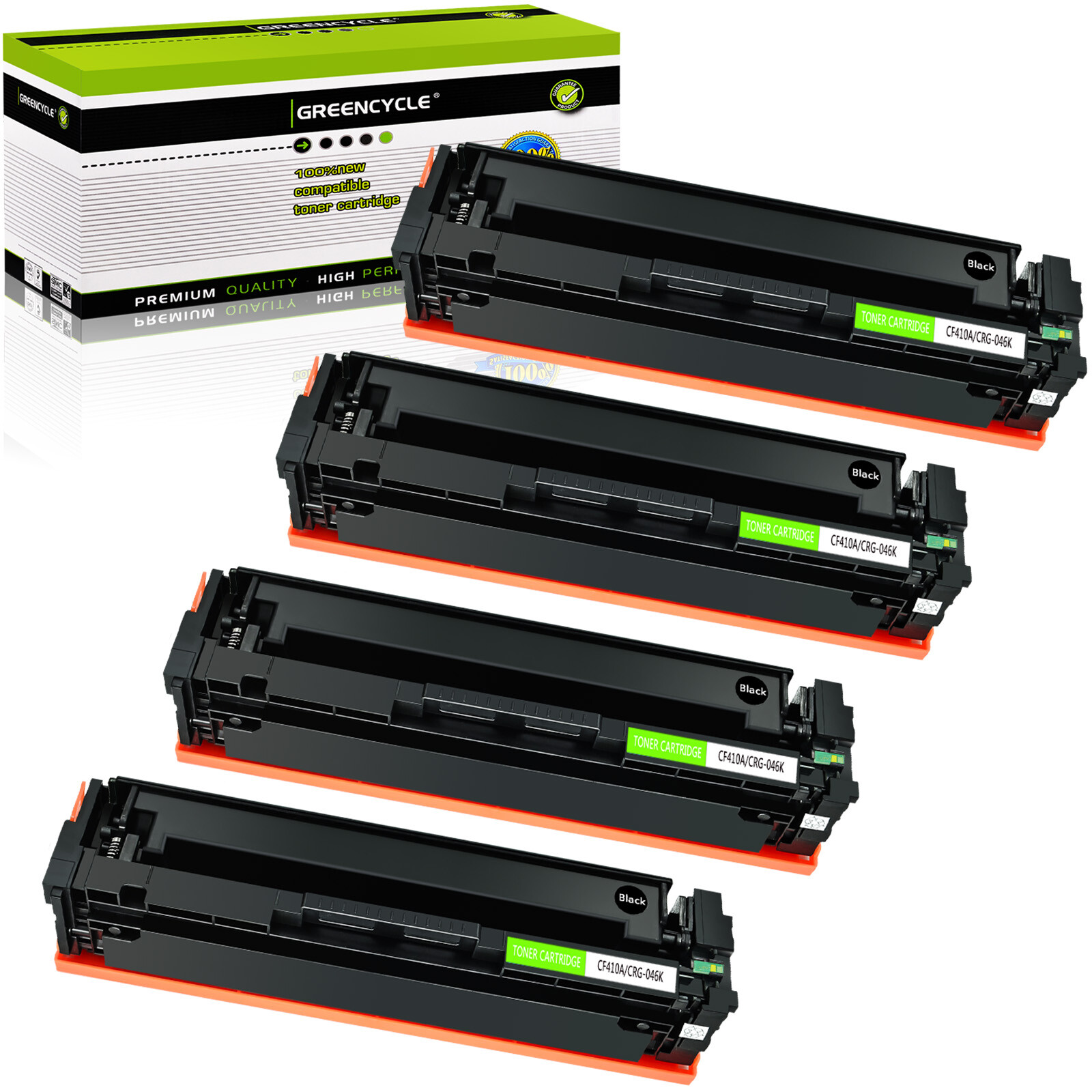 4 Pack Black Toner Fits For Canon 046H BK imageCLASS MF735Cdw MF733Cdw LBP654Cdw