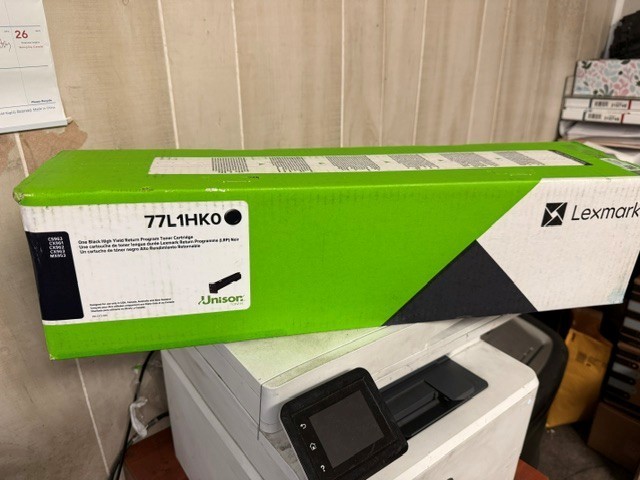 Genuine Lexmark 77L1HK0 Black High-Yield Toner - NEW SEALED BOX SHIPS FREE