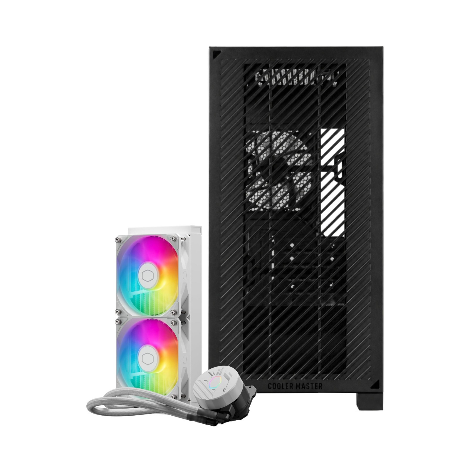 Cooler Master Elite 301 Lite PC Case Bundle with MasterLiquid 240L ARGB Cooler
