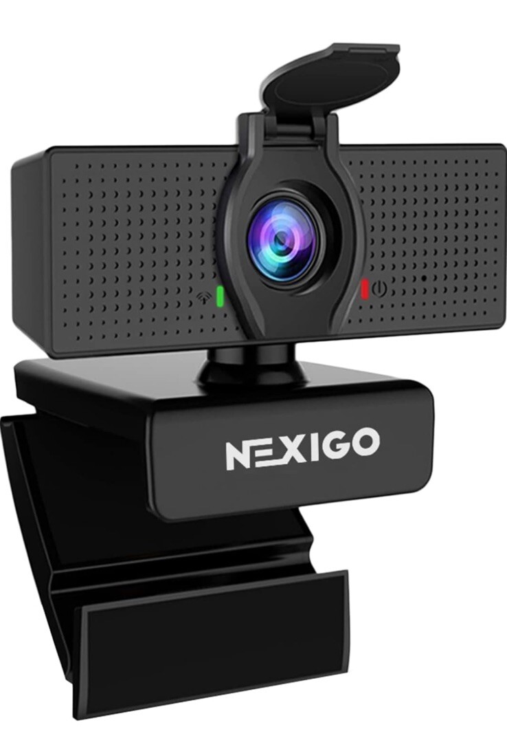 NexiGo N60 1080P USB HD Webcam - Microphone,Software Control & Privacy Cover
