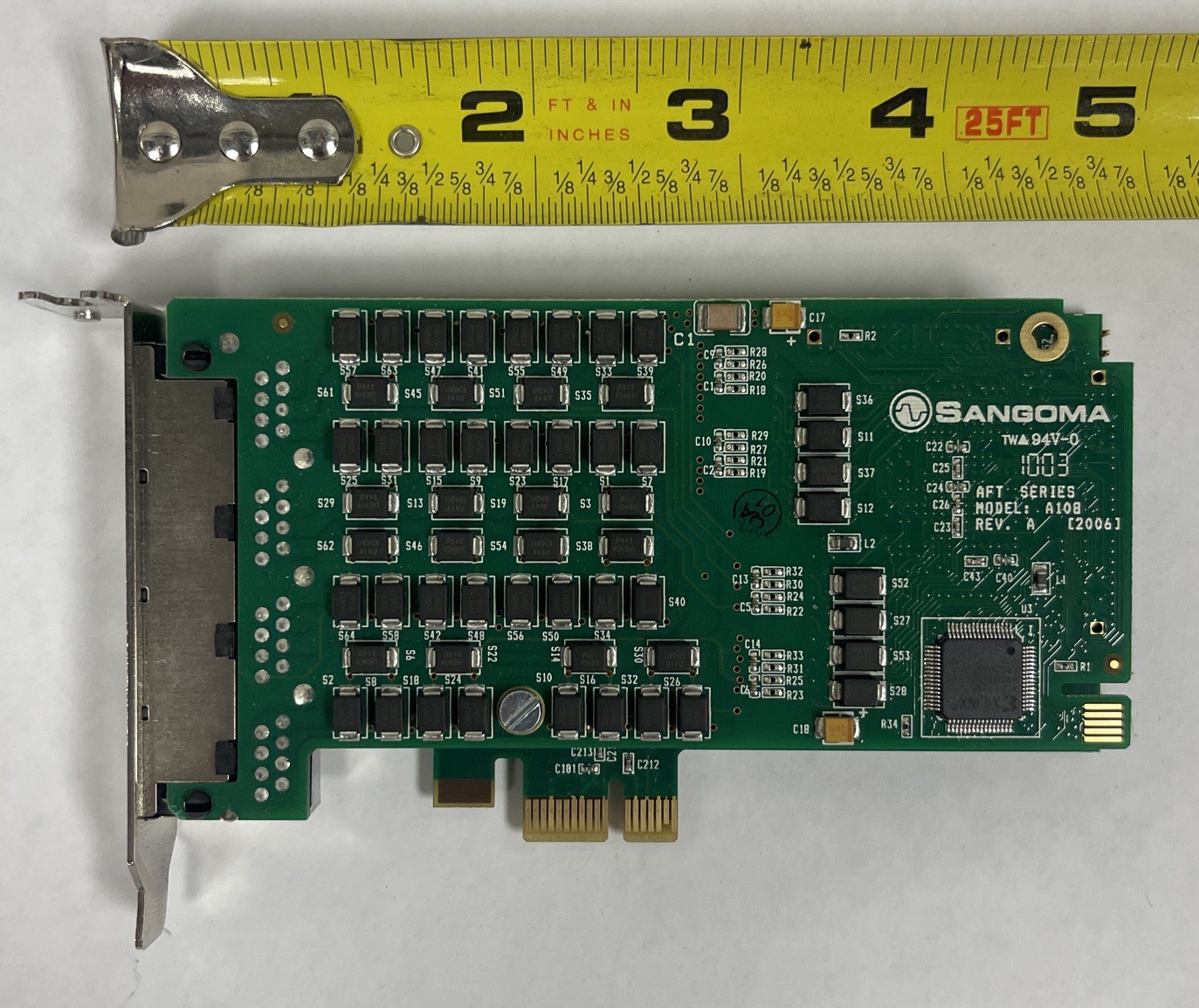 Sangoma AFT Series Model A108 Rev.a 2006 PCIe Interface Card AFT BASE 2009