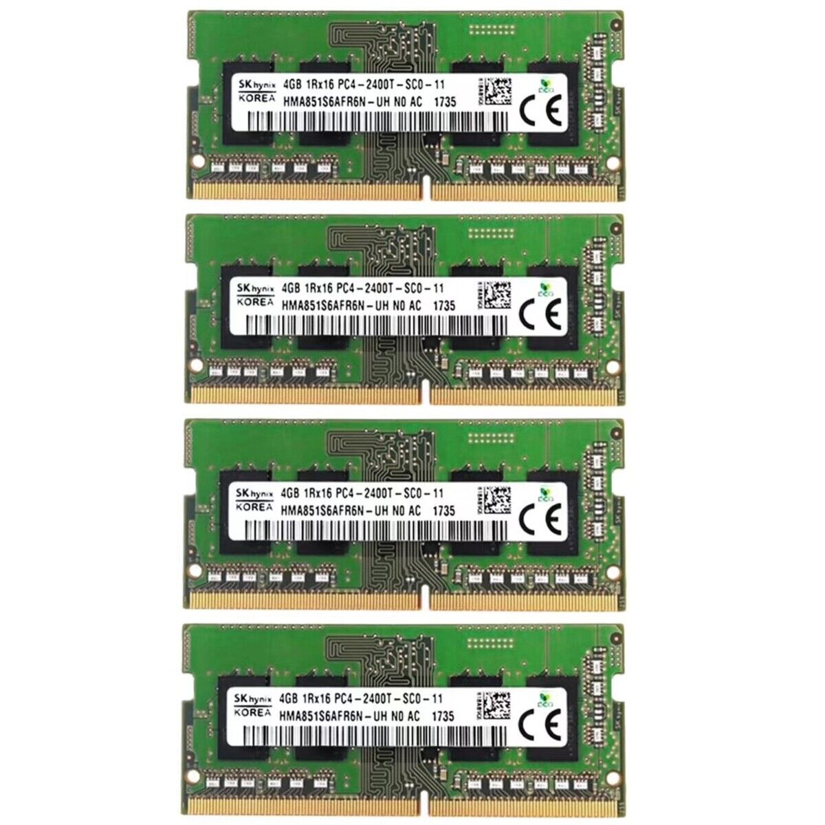 Hynix 14GB (4X4GB) DDR4 2400MHz PC4-19200 Laptop SODIMM Memory Ram HMA851S6AFR6N