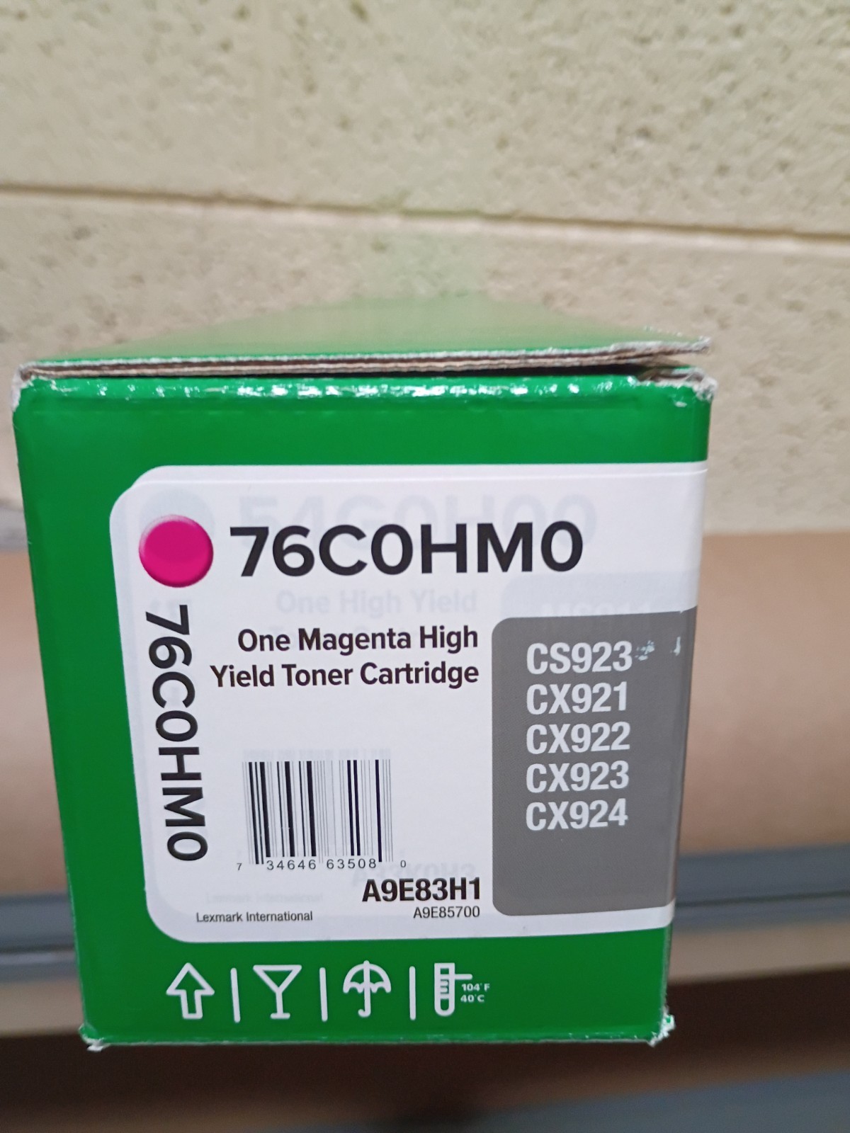 Lexmark 76C0HM0 Magenta Hi Yield Toner Cartridge    Genuine New