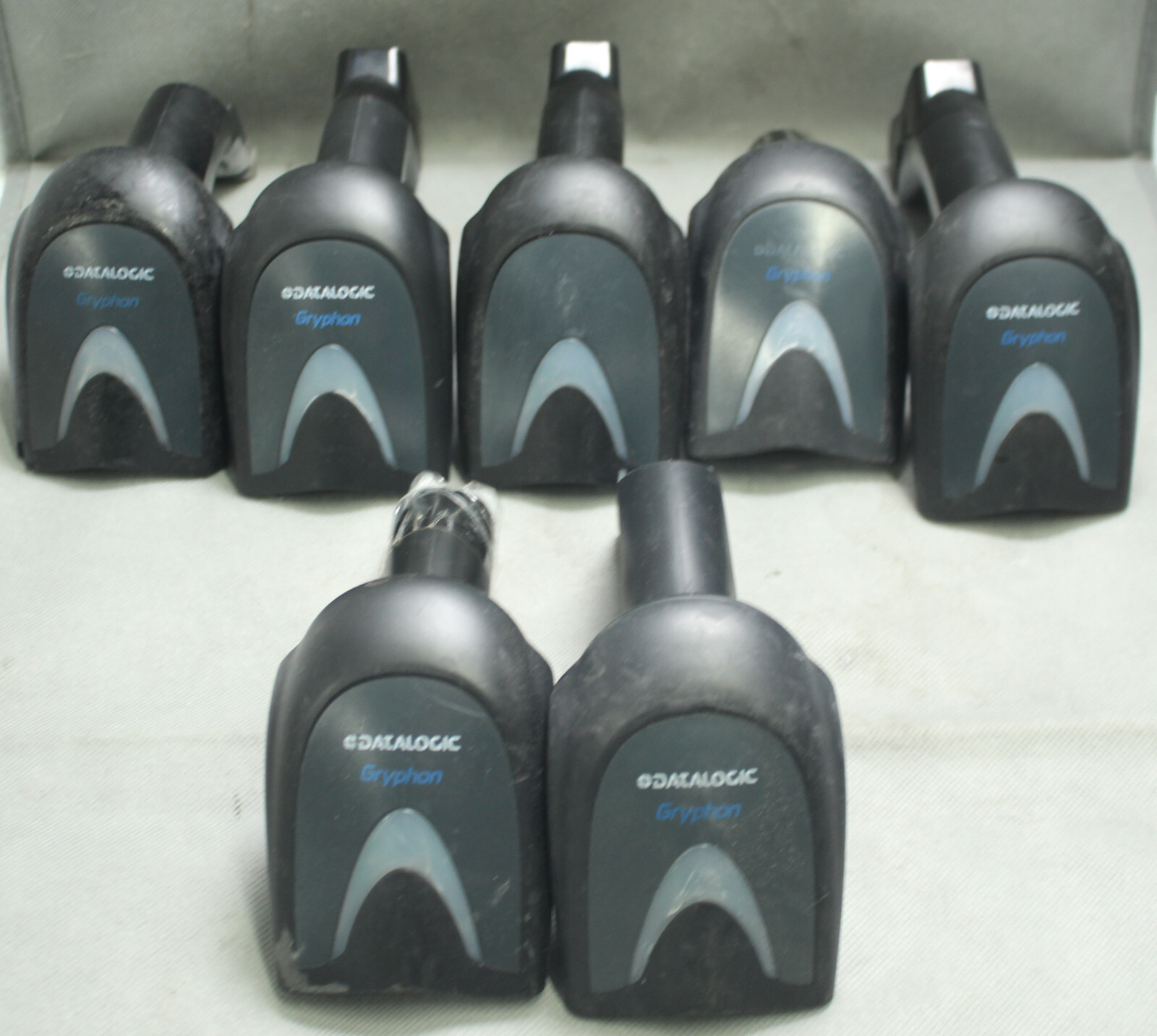 LOT OF 7 Datalogic Gryphon GD4400 Handheld USB Barcode Scanner GD4430-BK -AS IS