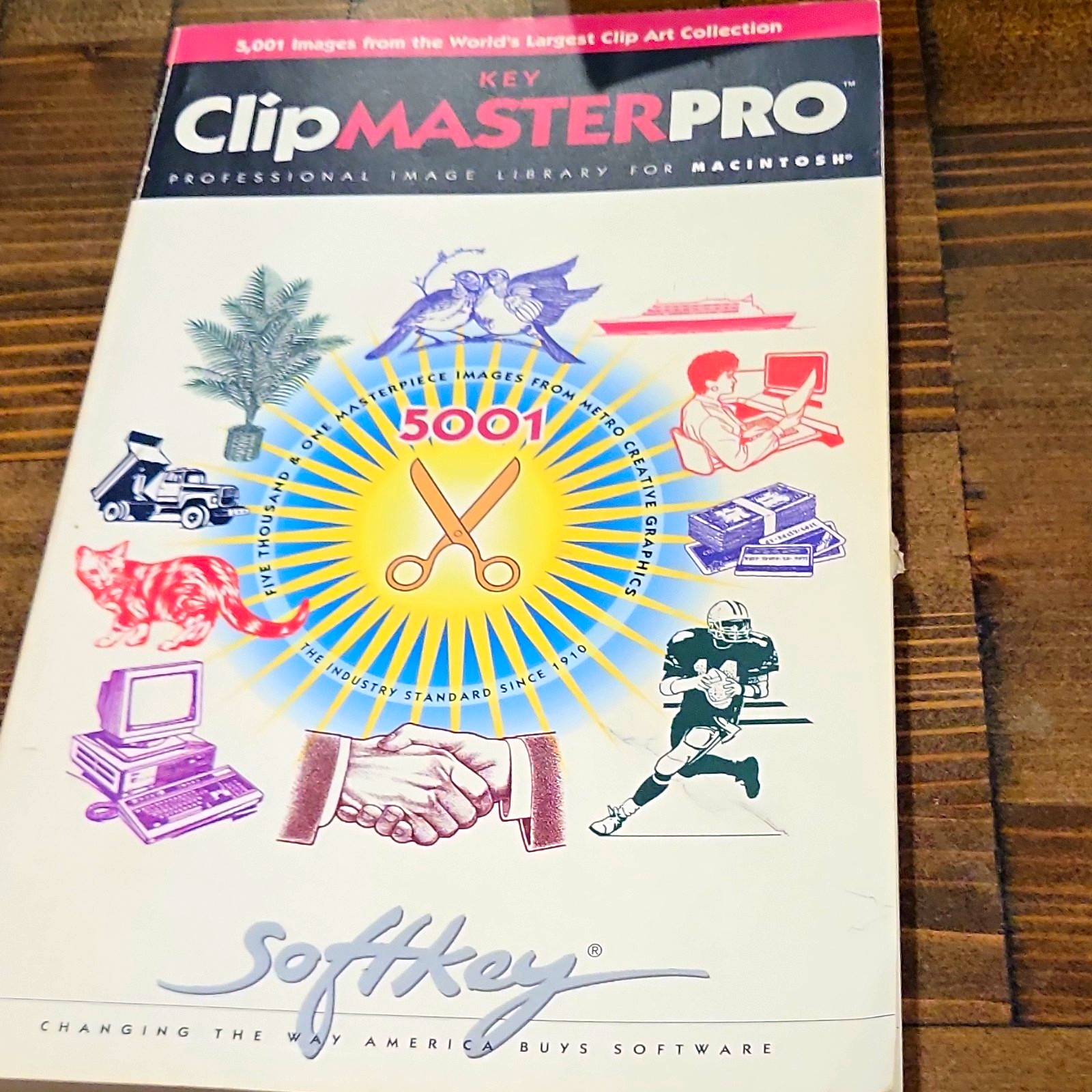 SoftKey KEY ClipMASTER PRO 5001 Clip Art CD-ROM for Mac 5,001 Images