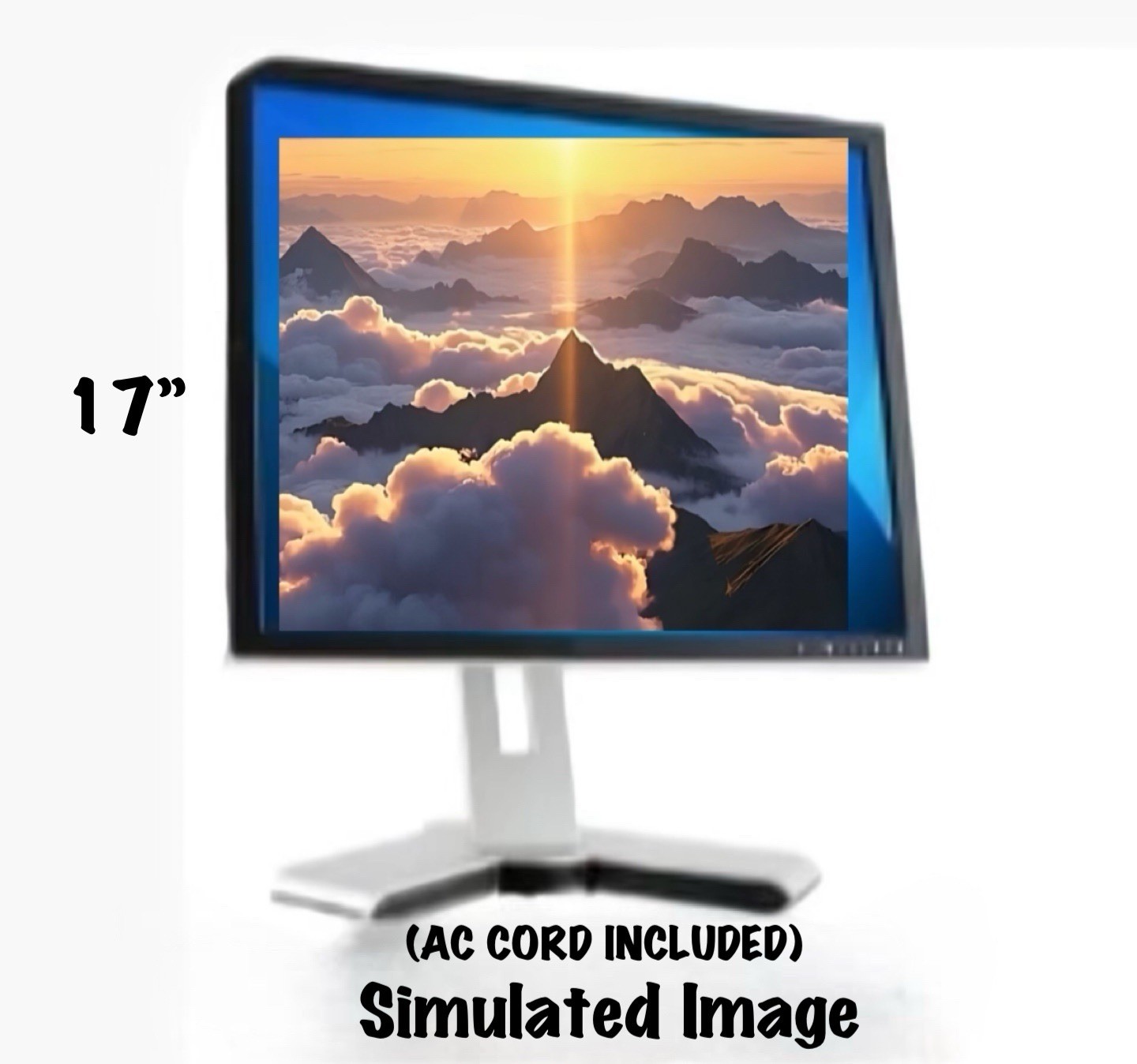 Name Brand 17in LCD Monitor for Desktop Computer PC (Grade A)