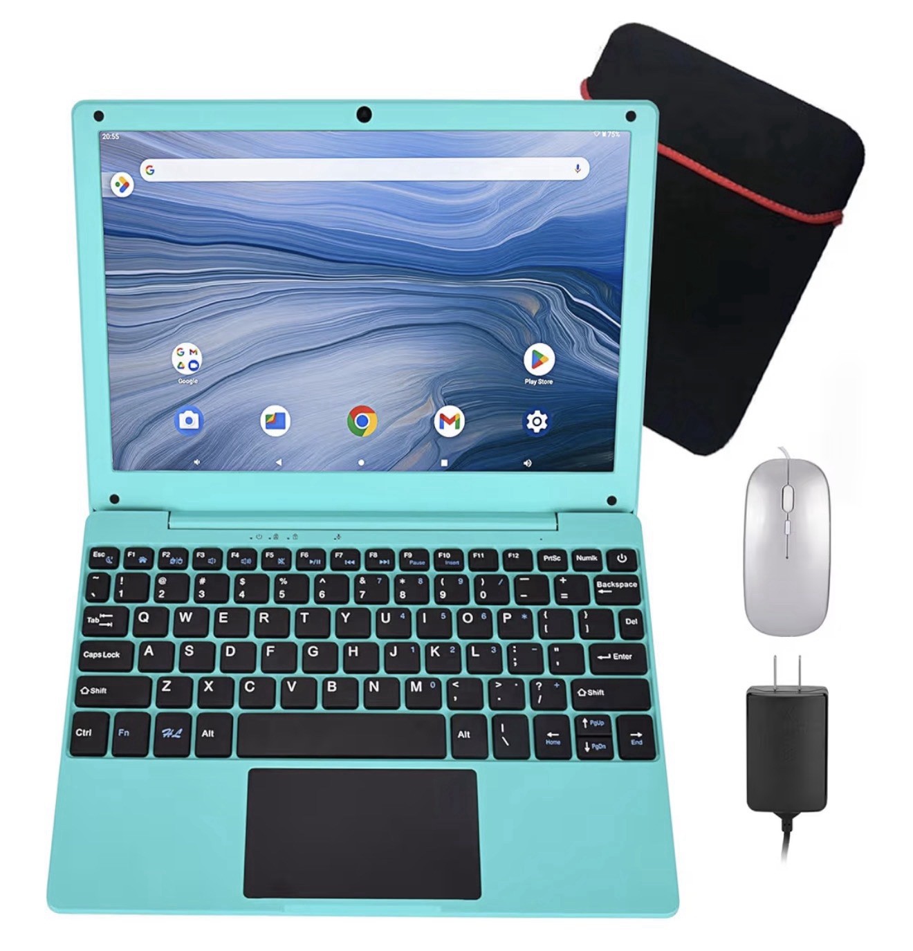 10.1Inch Laptop,Quad-Core Processor with Android 12.0 OS,2GB RAM,64GB EMMC