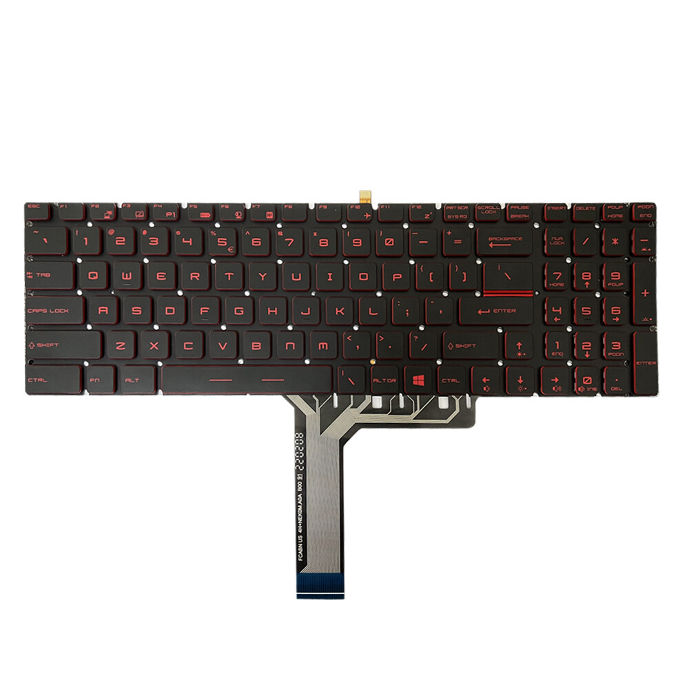 Red US Backlit Keyboard Backlight For MSI GL75 Leopard 9SER 10SDR 10SCSR 10SCXR