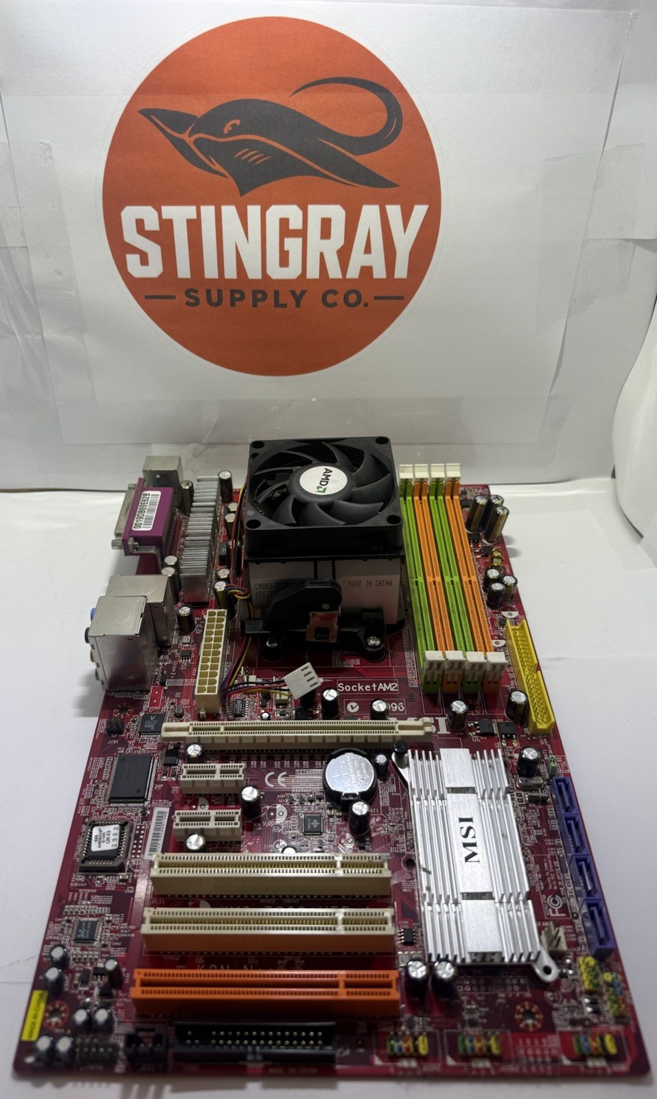 MSI K9N Neo (MS-7260) AM2 Motherboard + AMD Athlon 64 X2 5600+ CPU(TESTED-WORKS)