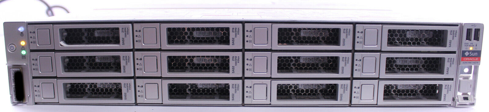 SUN Oracle Sun Fire X4270 Rack Mount Server 24GB RAM 2x Intel SLBV8 24TB HDD