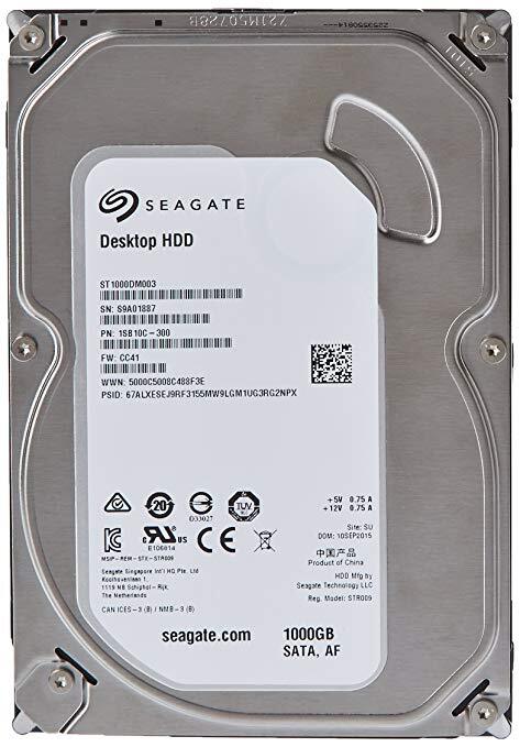 Seagate Barracuda 3.5" ST1000DM003 7200RPM 1TB Desktop Hard Drive HDD - SATA 6
