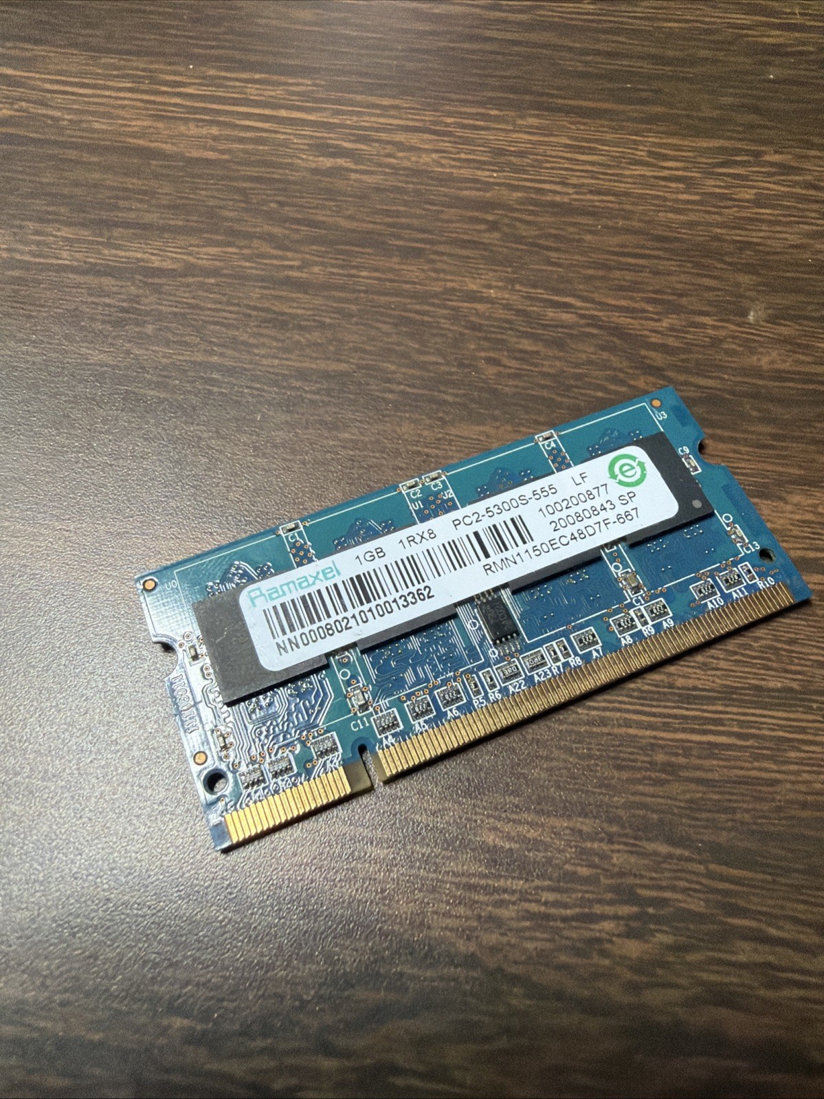 RAMAXEL 1GB Ram 1Rx8 PC2-5300S-555 LF RMN1150EC48D7F-667 Laptop Memory SO-DIMM