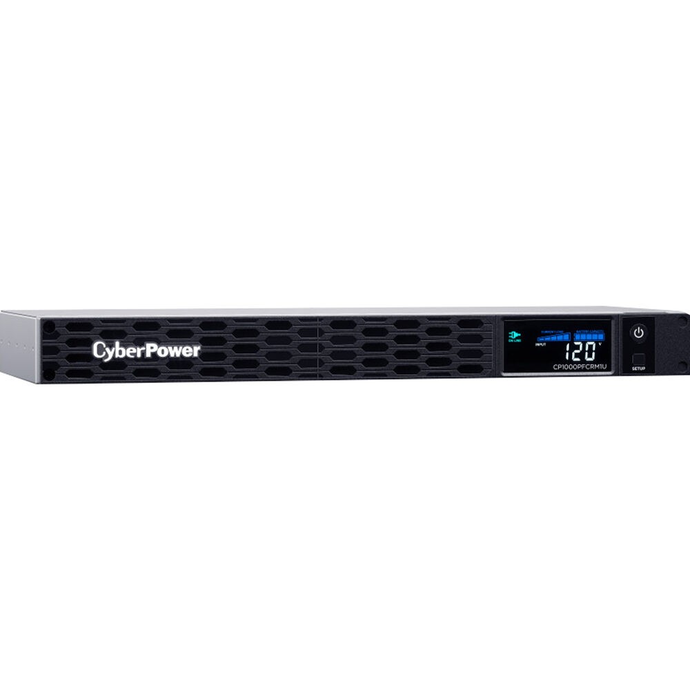 CyberPower CP500PFCRM1U PFC Sinewave UPS Systems - 500VA/300W, 120 VAC