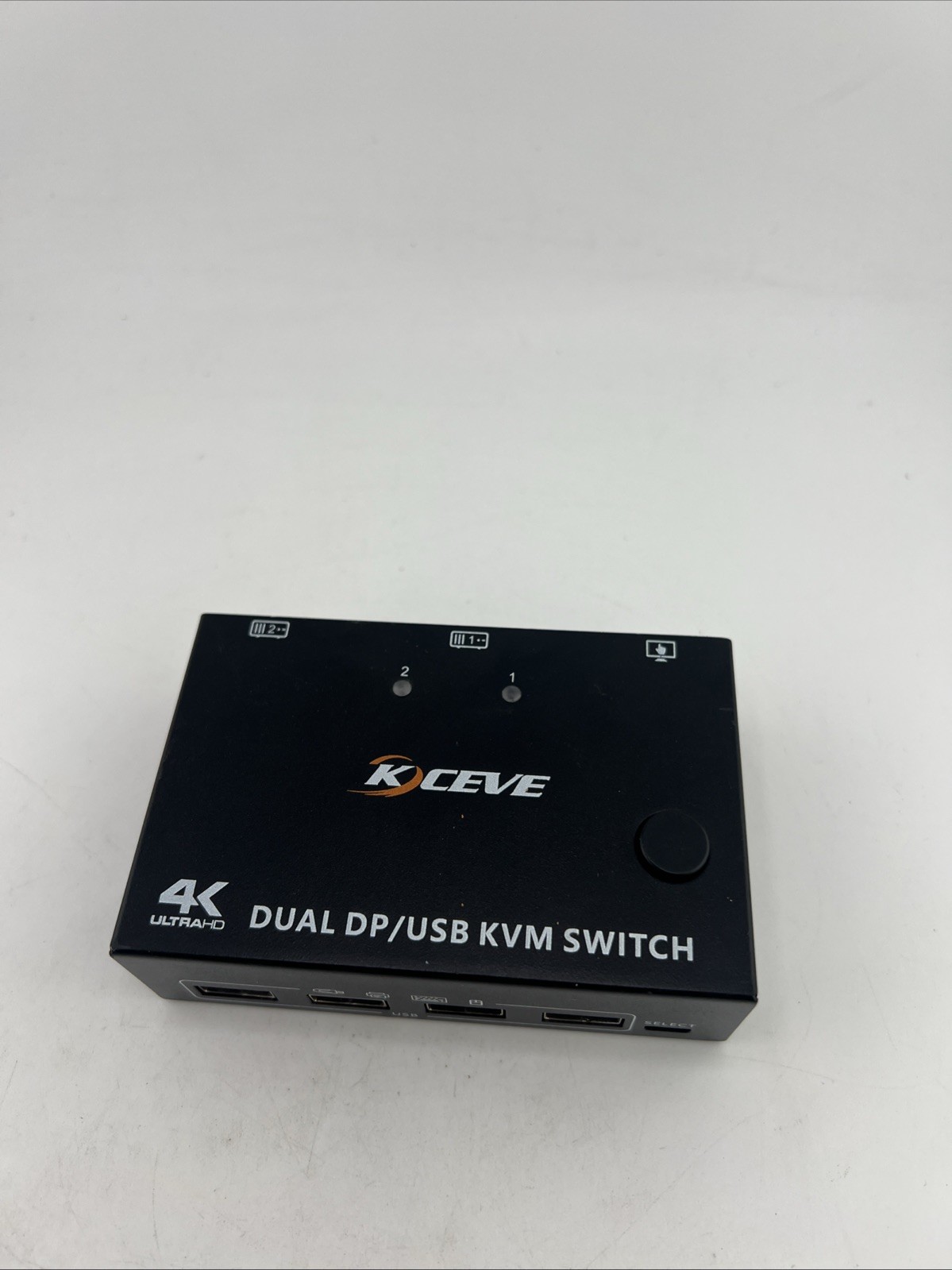 KCEVE 4K Dual DP/USB KVM Switch KC-KVM202DPA No Power Cord