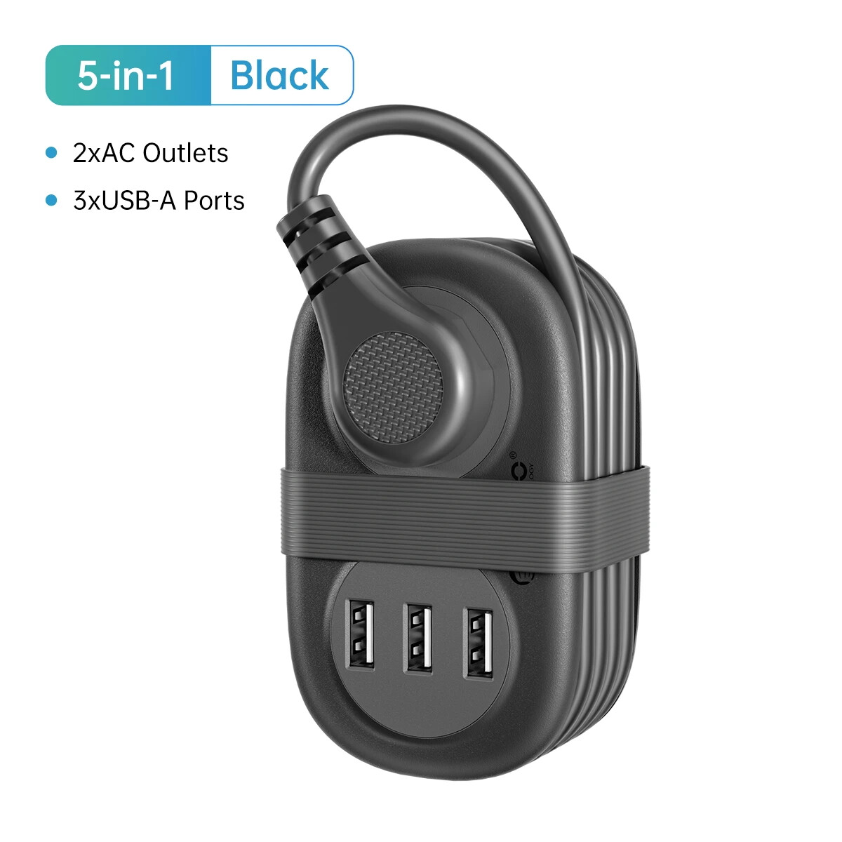 ORICO Power Strip AC Outlets Multitap Socket Extension Cord Electrical 3 ft USB