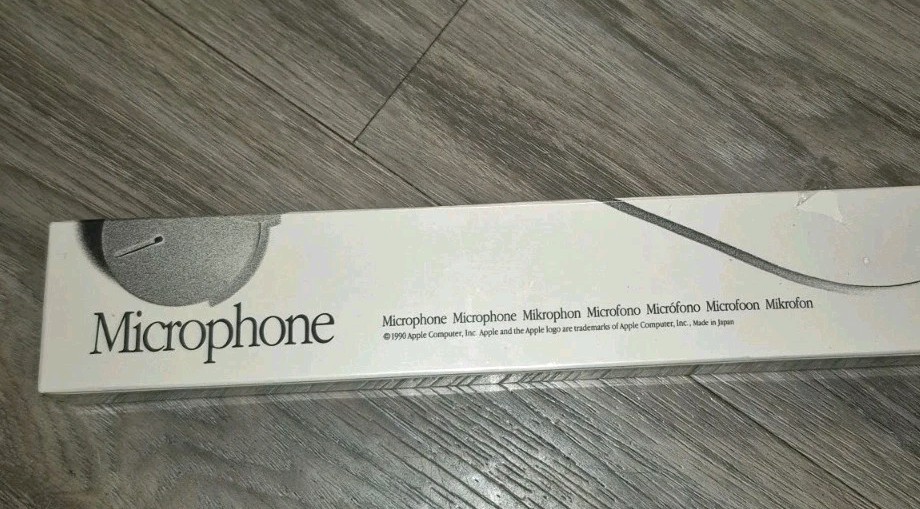 Vintage 1990 Apple Macintosh Mac Computer Inc. Microphone Made In Japan Sealed