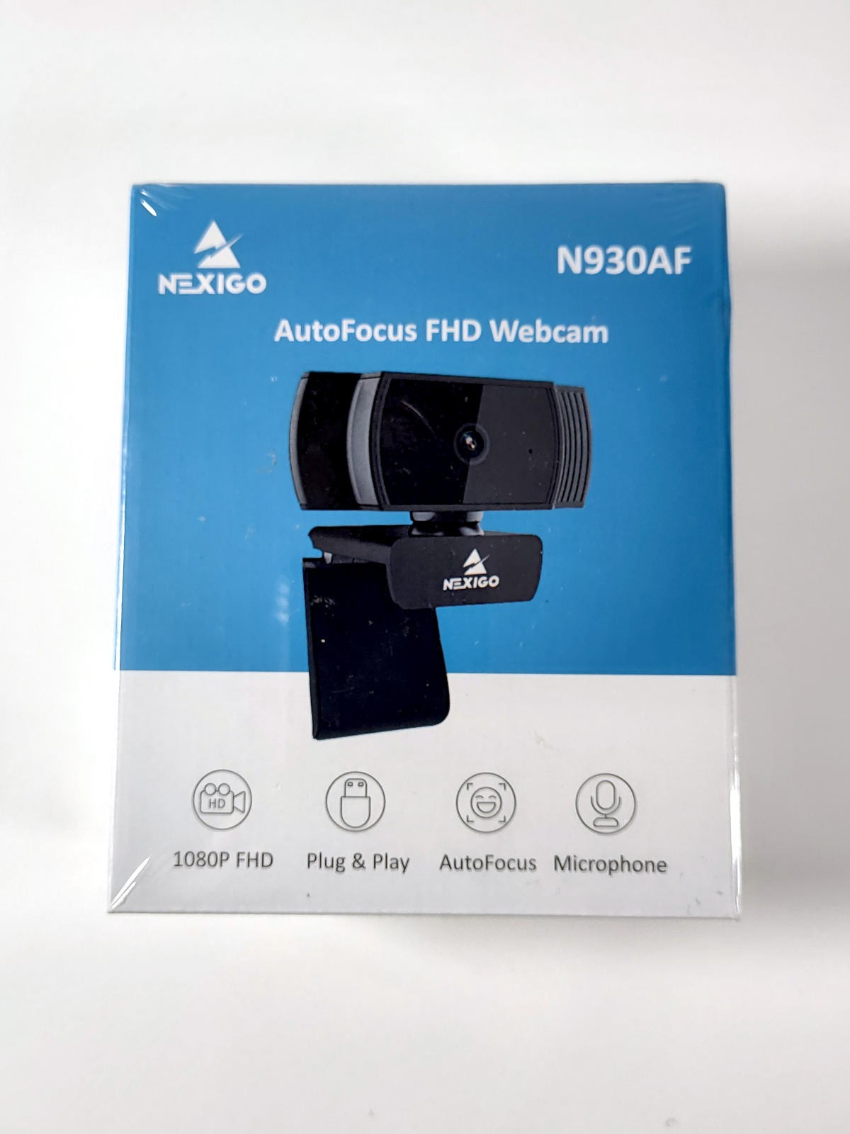 NexiGo N930AF 1080P FHD Autofocus Webcam Built-In Microphone NEW Sealed
