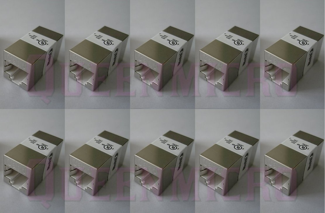 10x CAT6 Shielded Ethernet RJ45 InLine Joiner Coupler Adapter Cable Extender