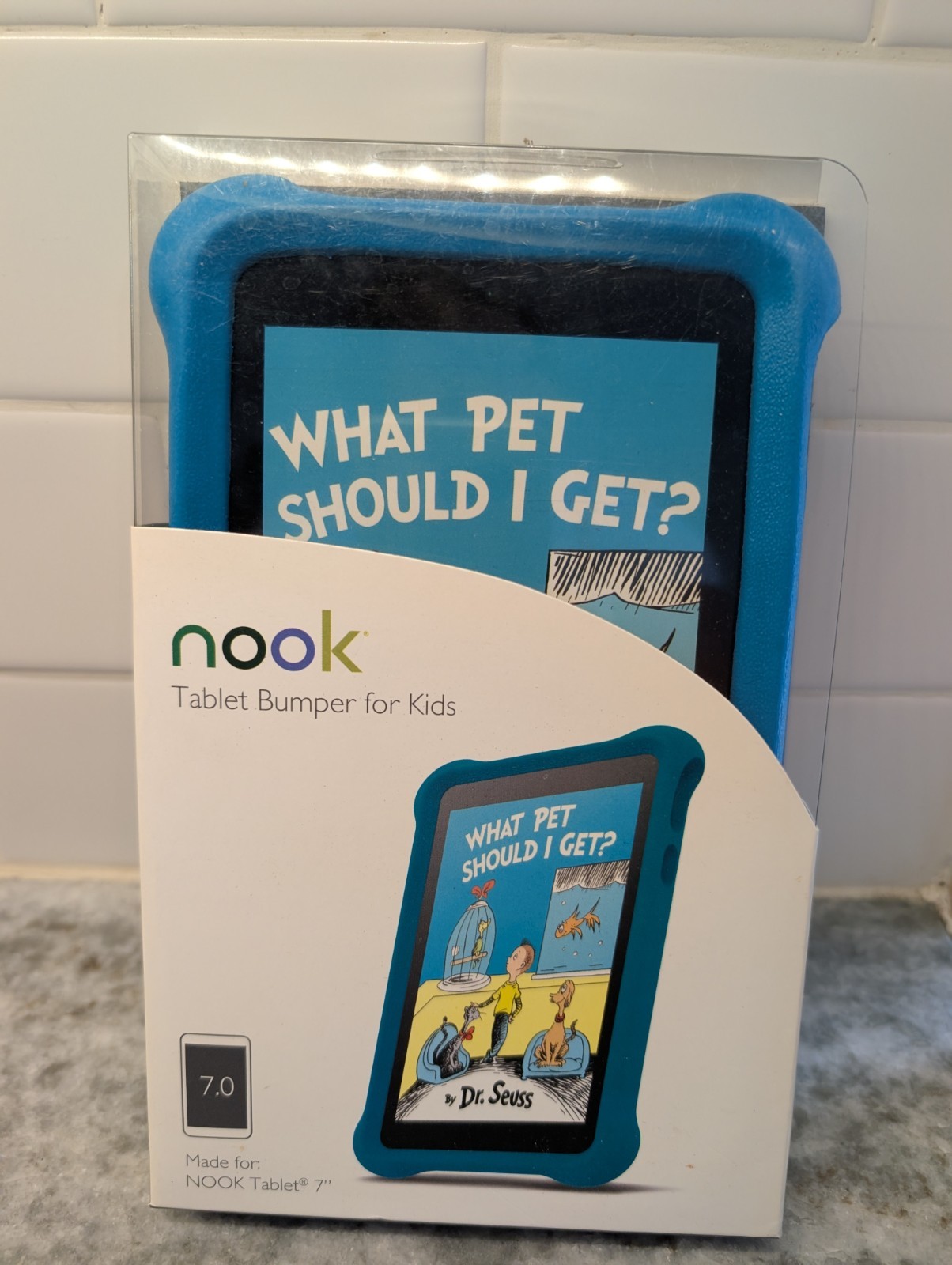 Brand New Barnes & Noble Microfoam Nook Tablet Bumper For Kids 7" tablets 2015